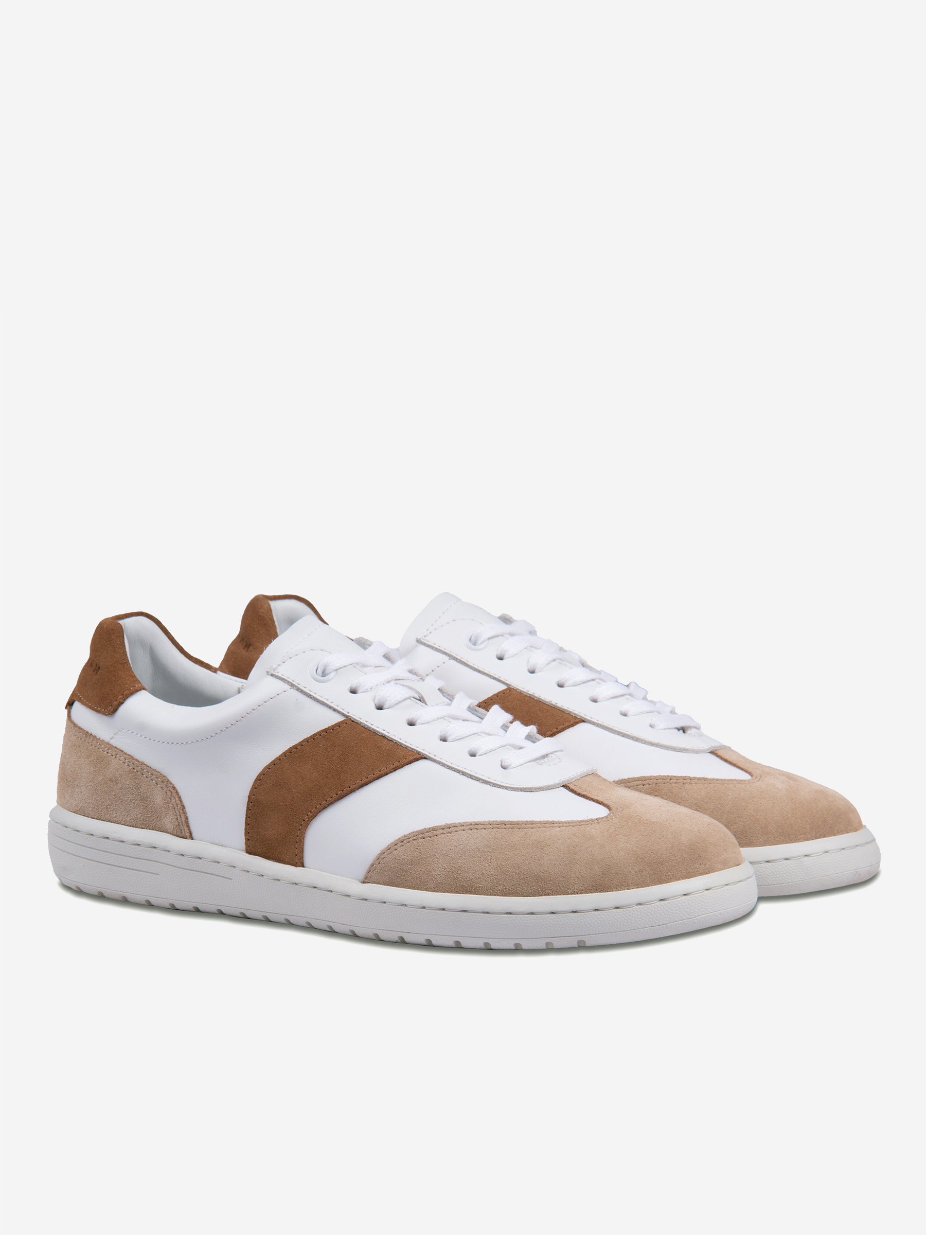 Smooth leather Lucas tennis shoes JULES & JENN White