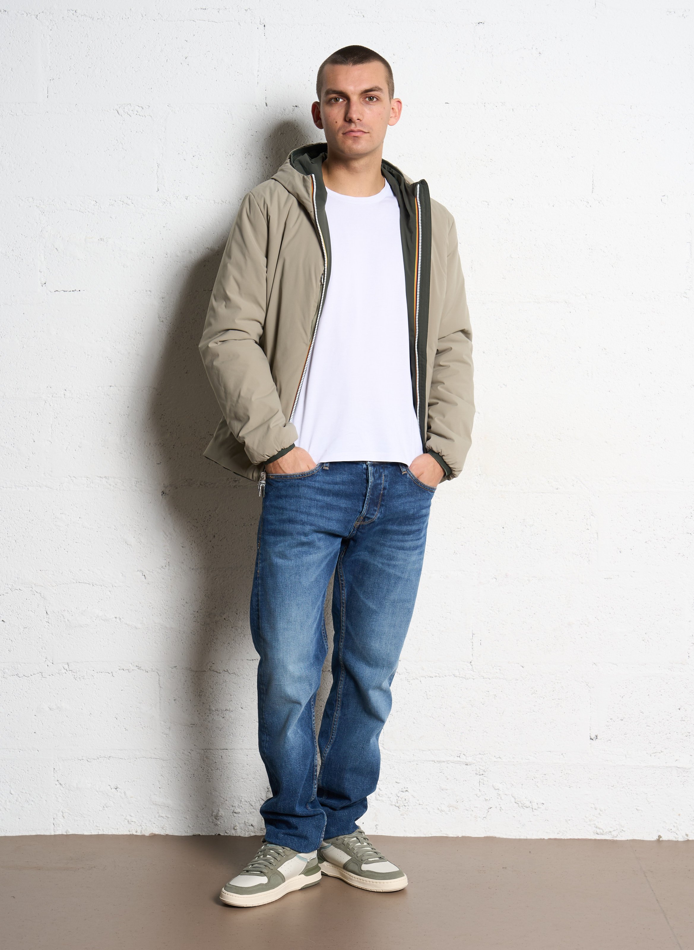 Fitted cotton blend jeans LE TEMPS DES CERISES Blue