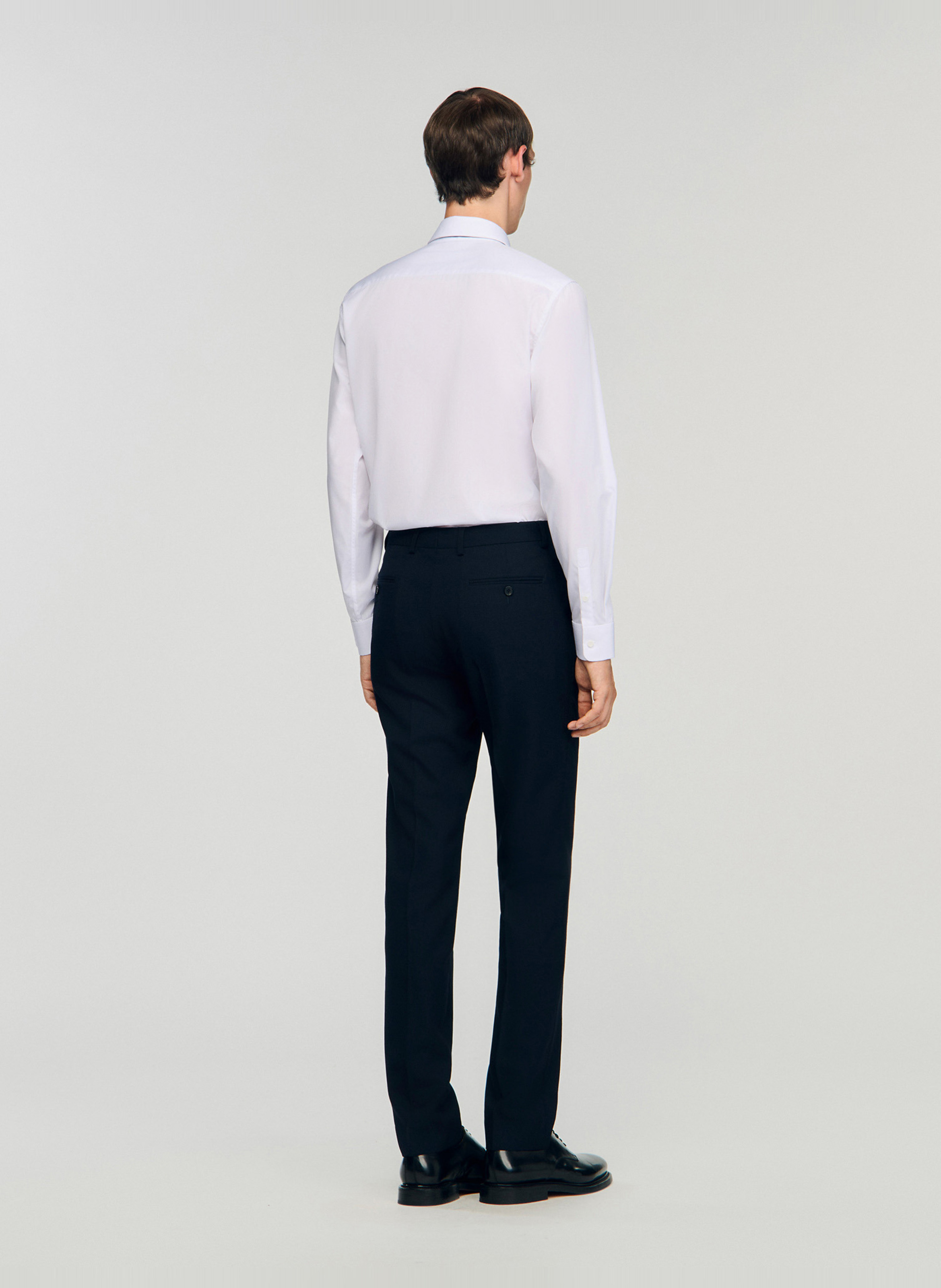 Wool suit pants SANDRO Blue