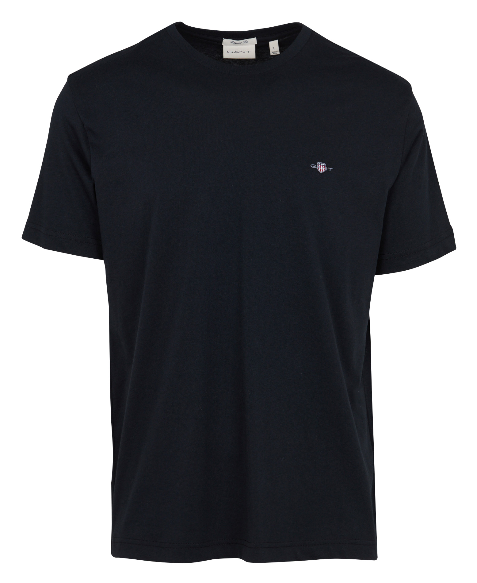 Tee-shirt en coton col rond GANT Noir