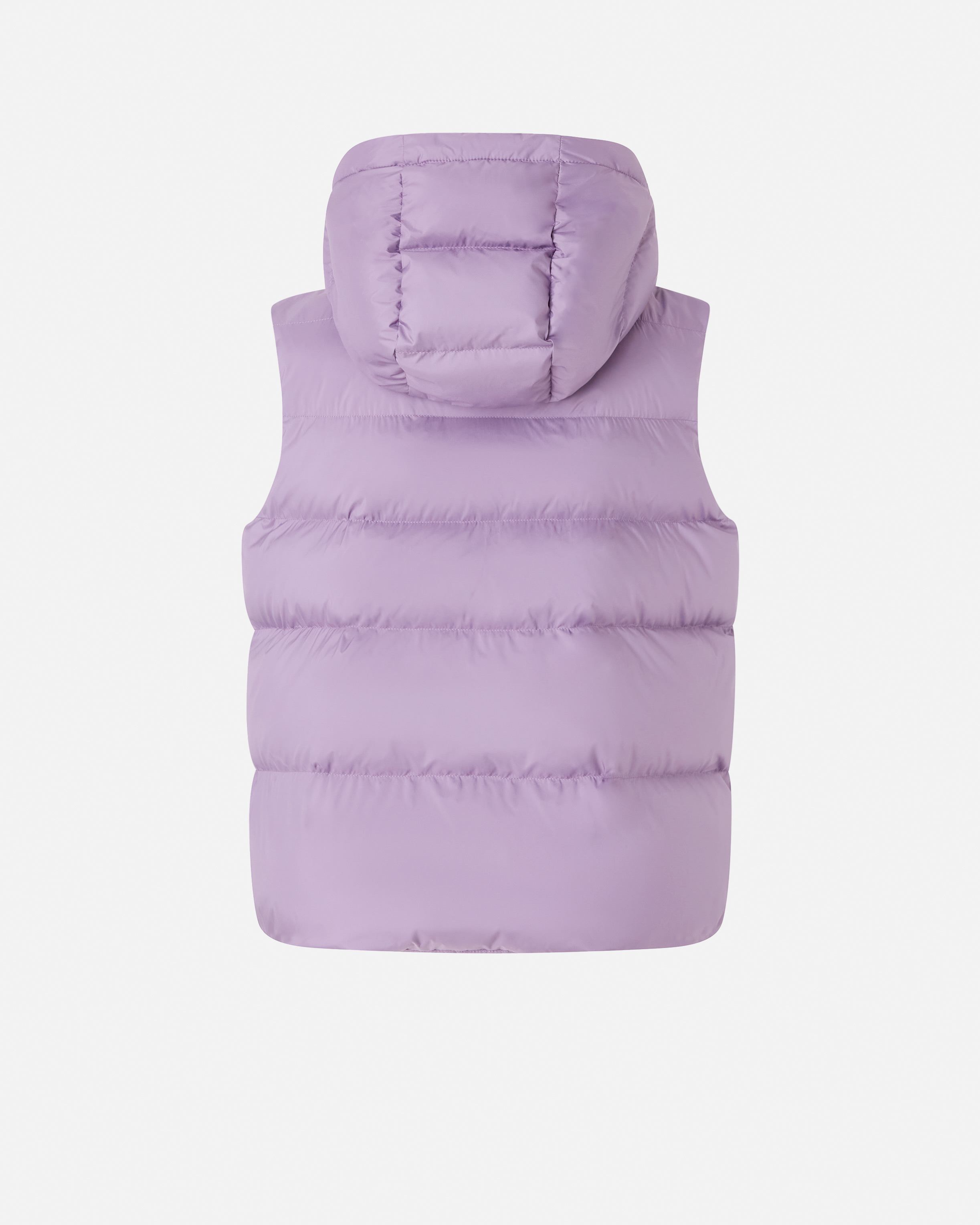 Padded Sleeveless Hooded Puffer Coat PINKO Purple