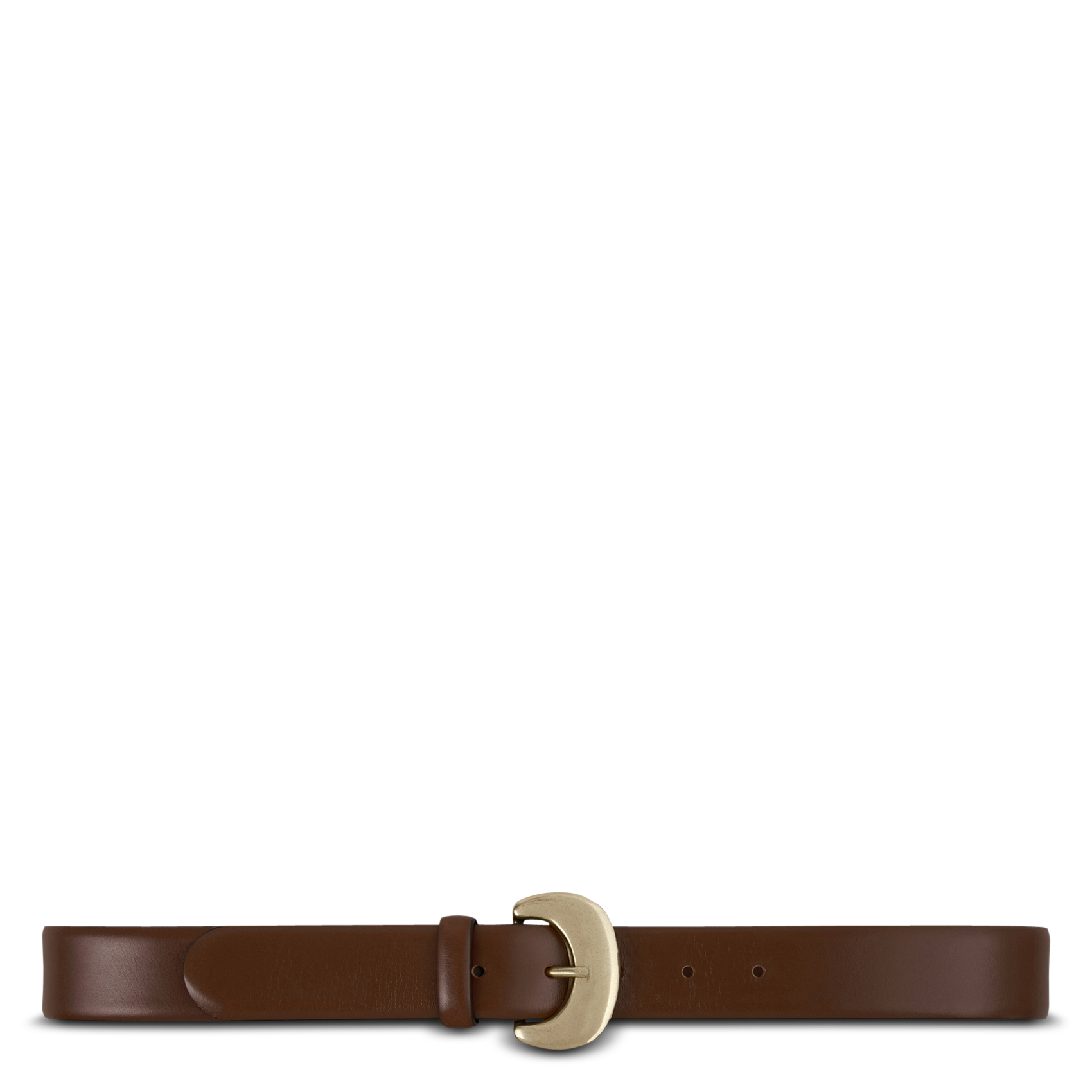 Buckled leather belt BA&SH Brown