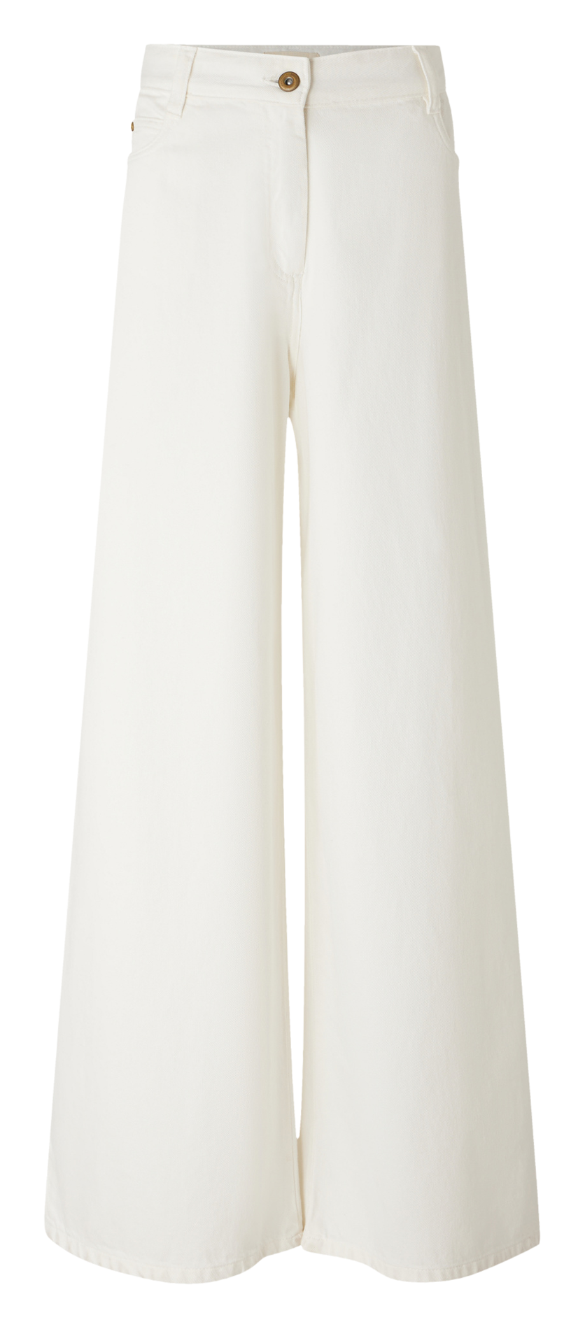 Jean large taille haute en coton SESSUN Blanc
