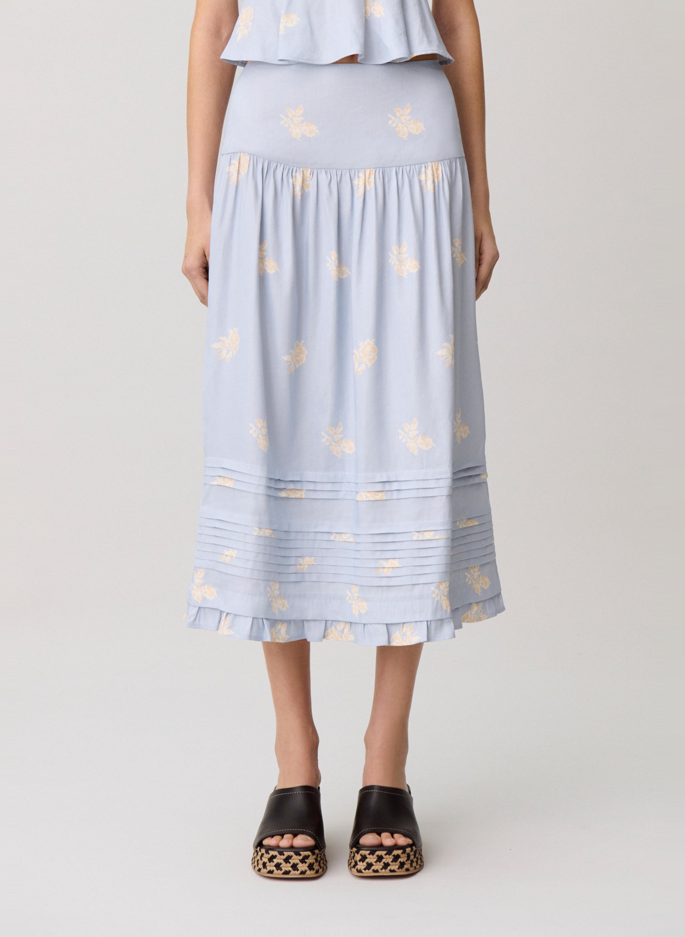 Jupe midi imprimée CLAUDIE PIERLOT Multicolore