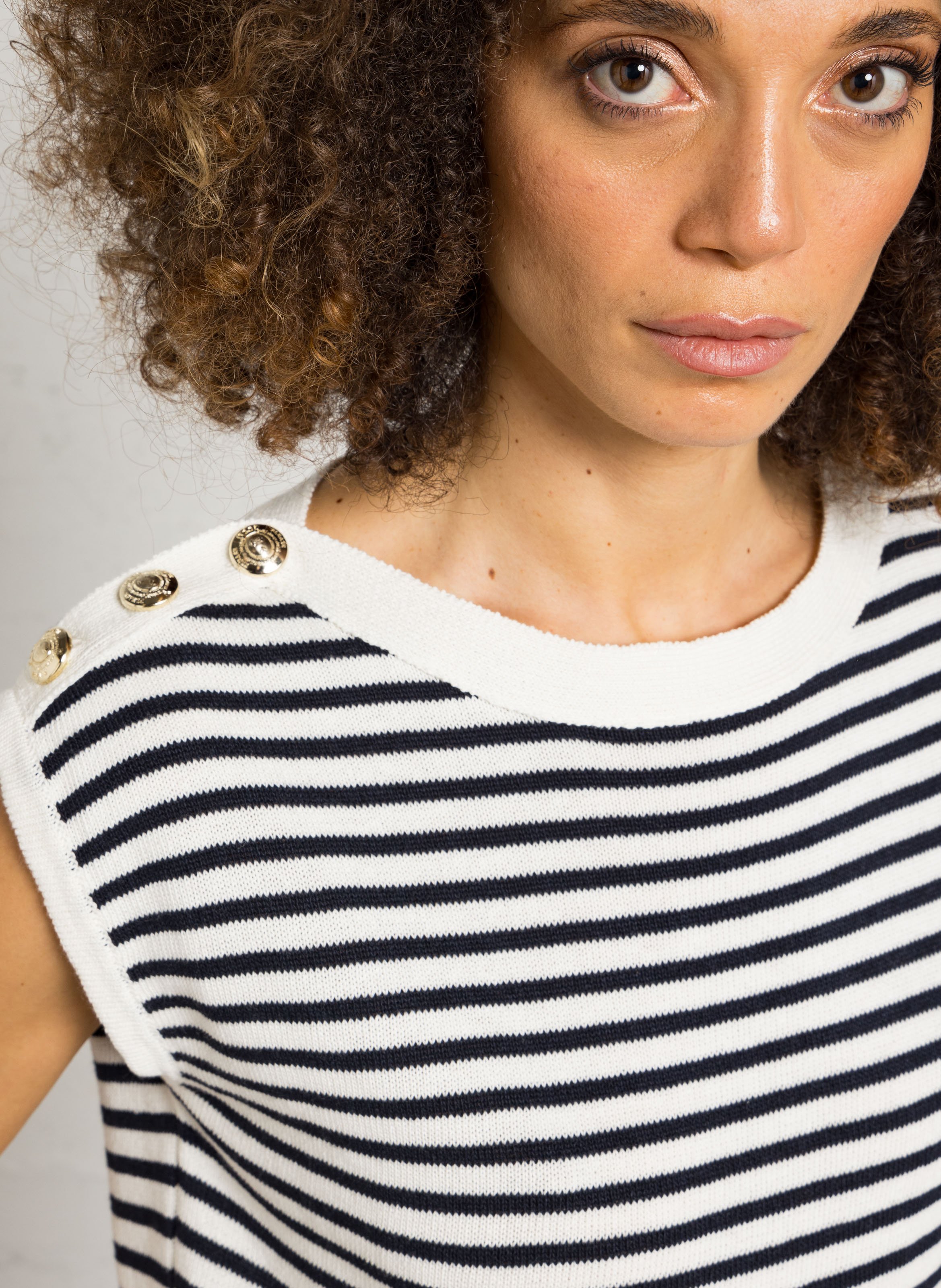 Pull oversize en coton mélangé PLEASE Bleu