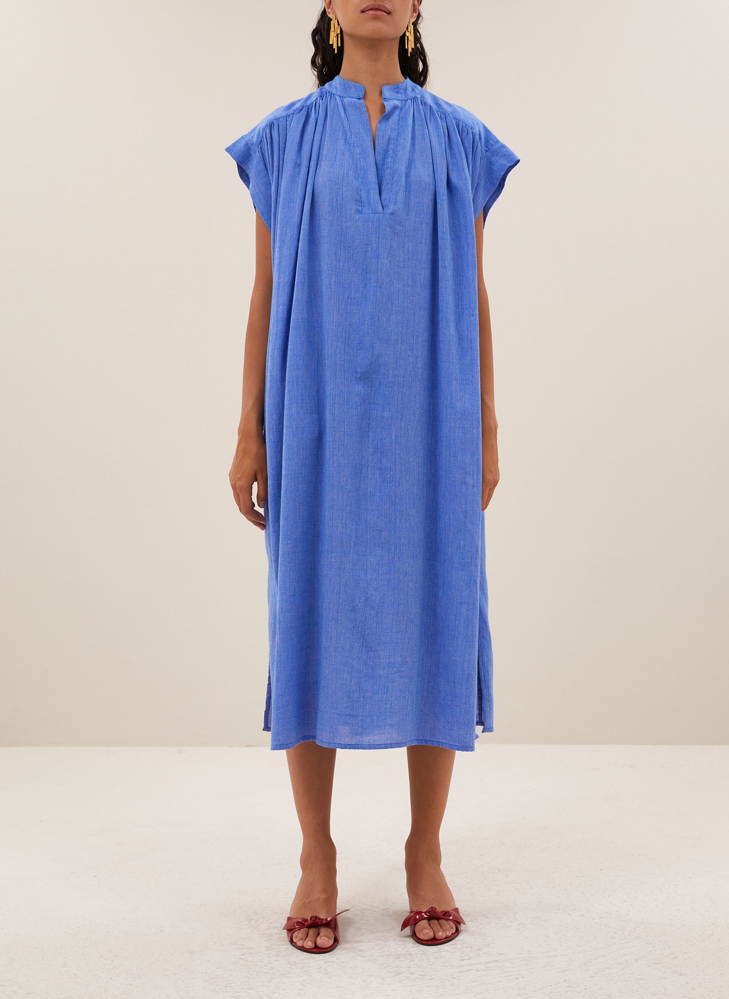 Lange jurk BY BAR Blauw