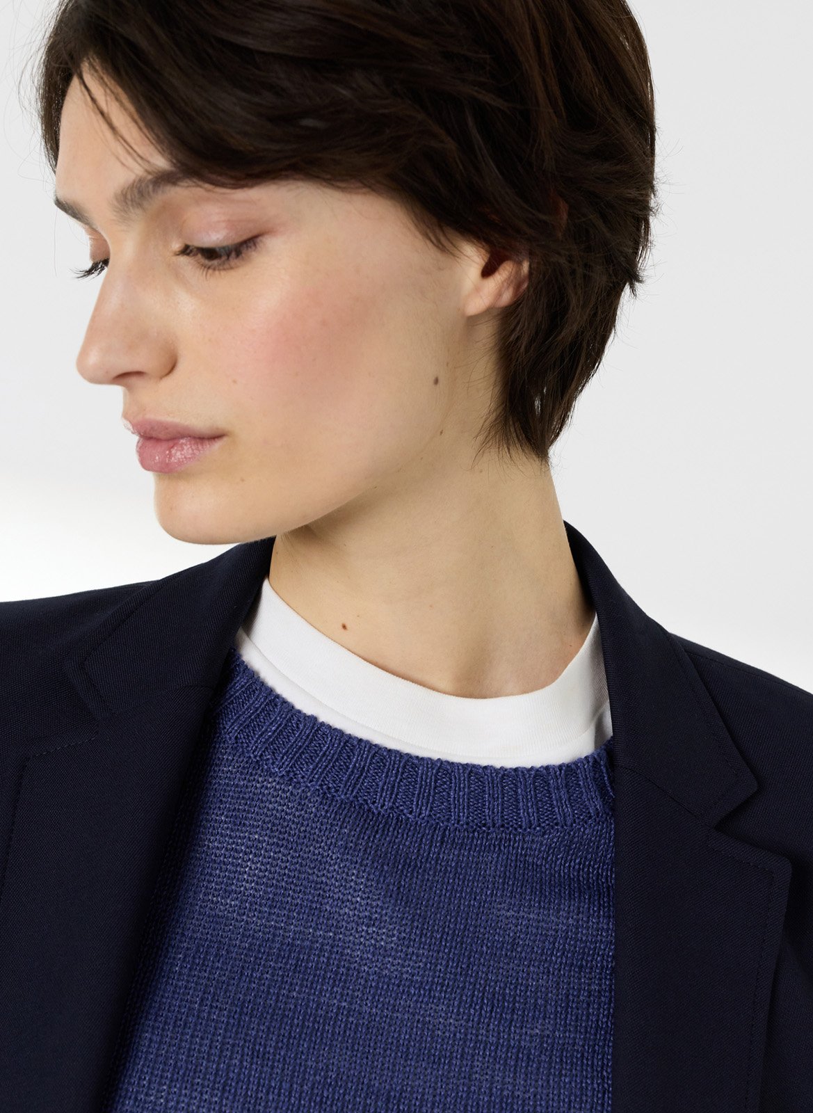 Linnen trui met ronde hals GERARD DAREL Blauw