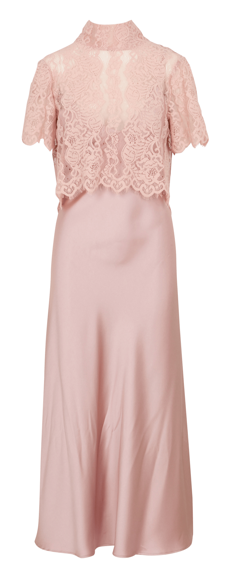 Robe longue satinée  IMPERIAL Rose