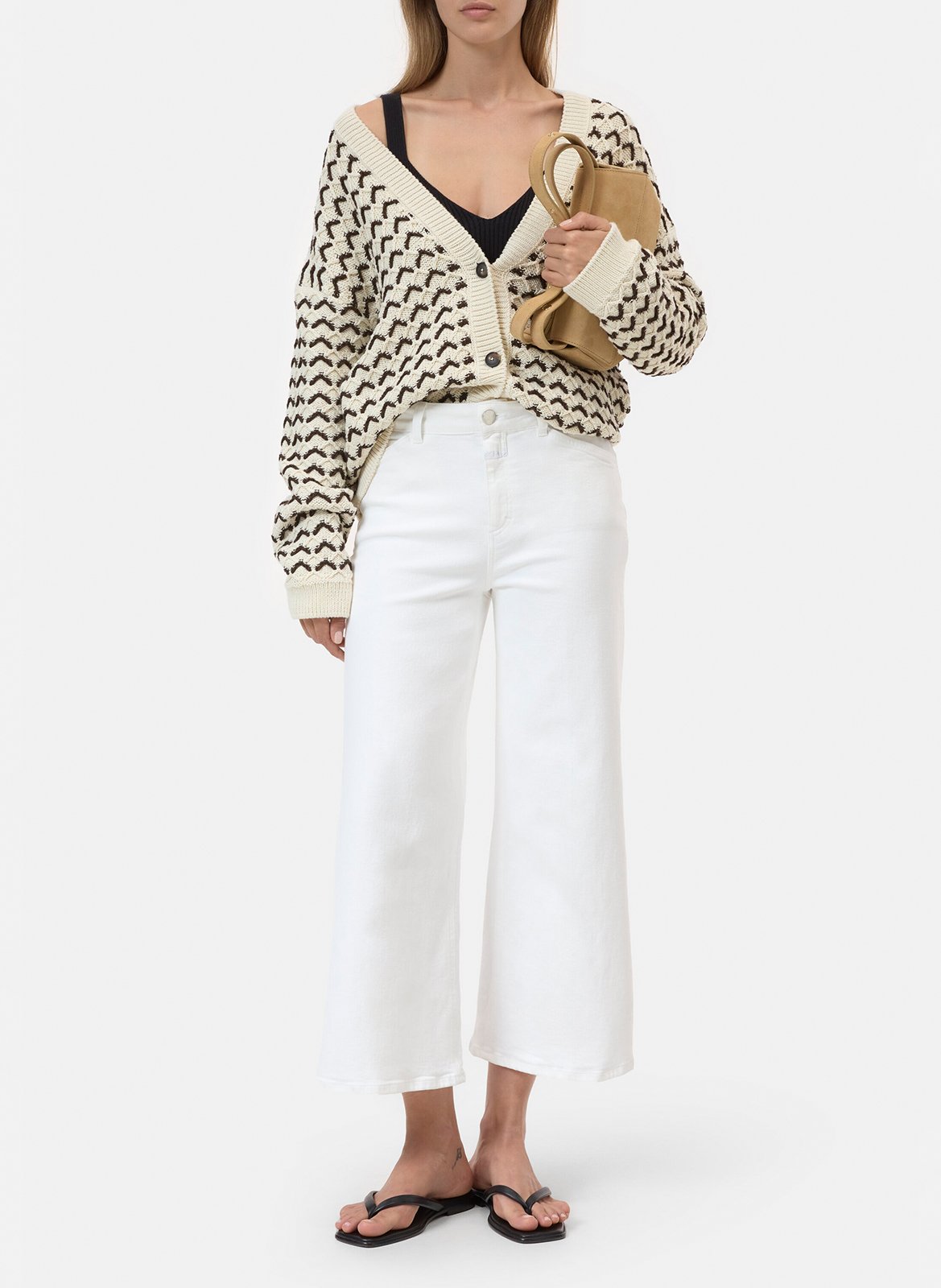 Cropped Jeans aus Baumwoll-Mix CLOSED Weiss