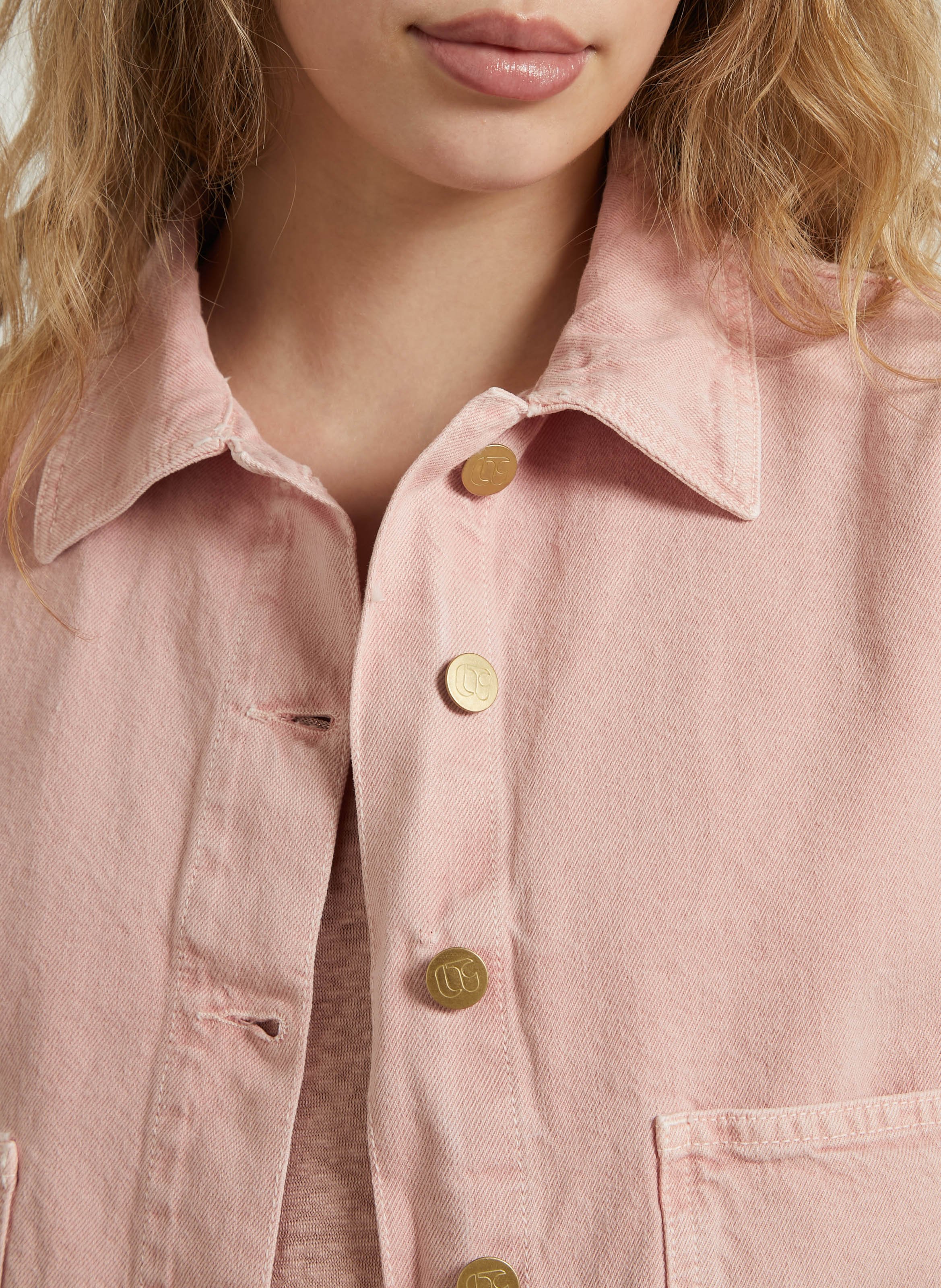 Jeansjacke mit klassischem Kragen LE TEMPS DES CERISES Schwarz