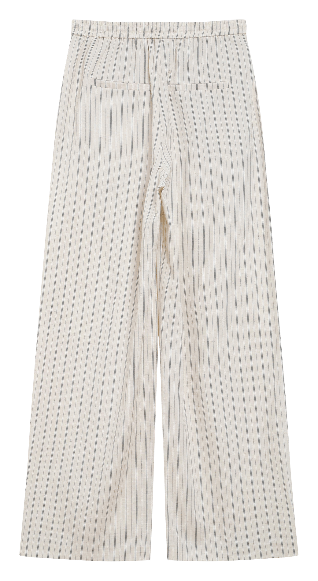 Pantalon large à rayures GRACE ET MILA Beige