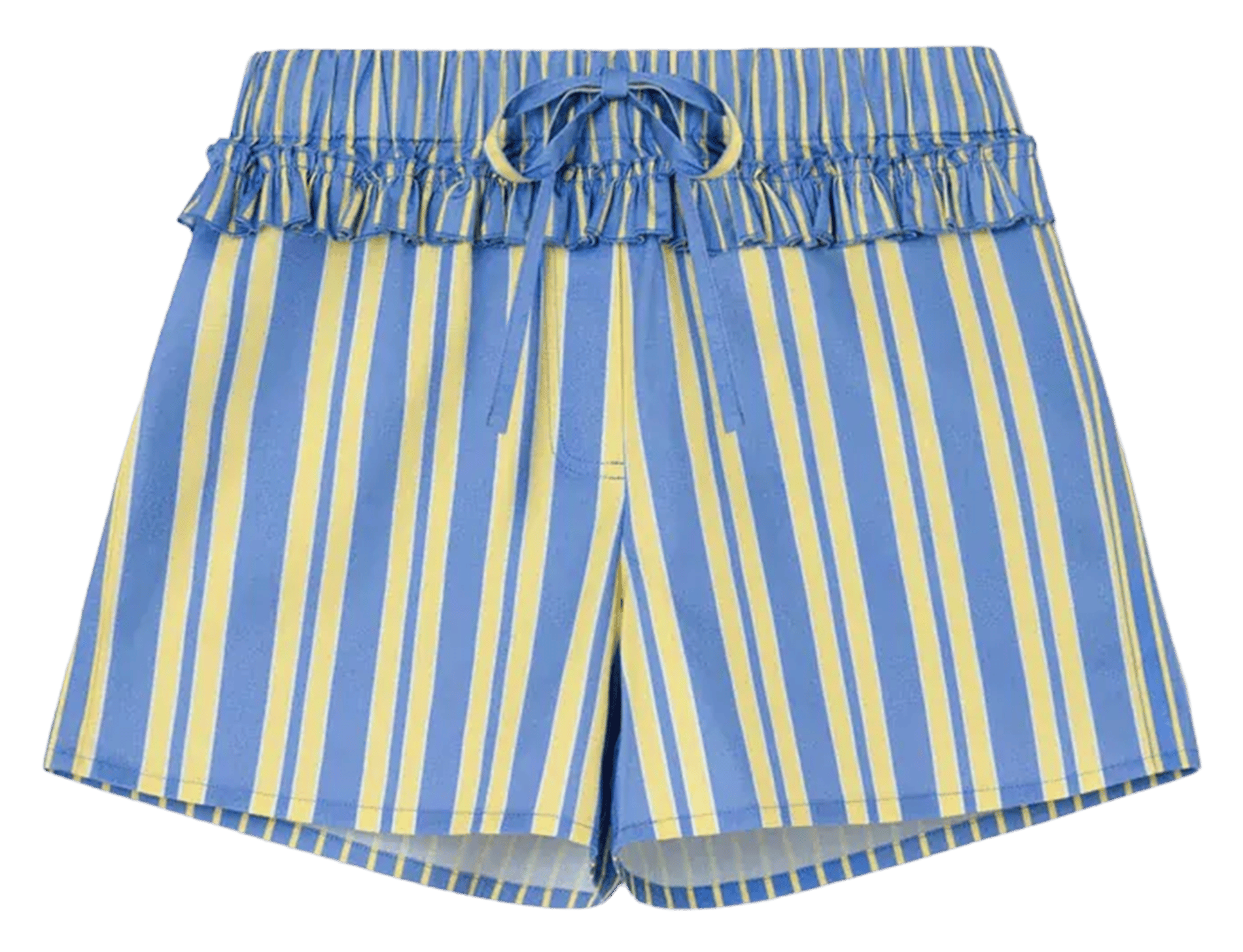 Short rayé large à volants LAAGAM Blue