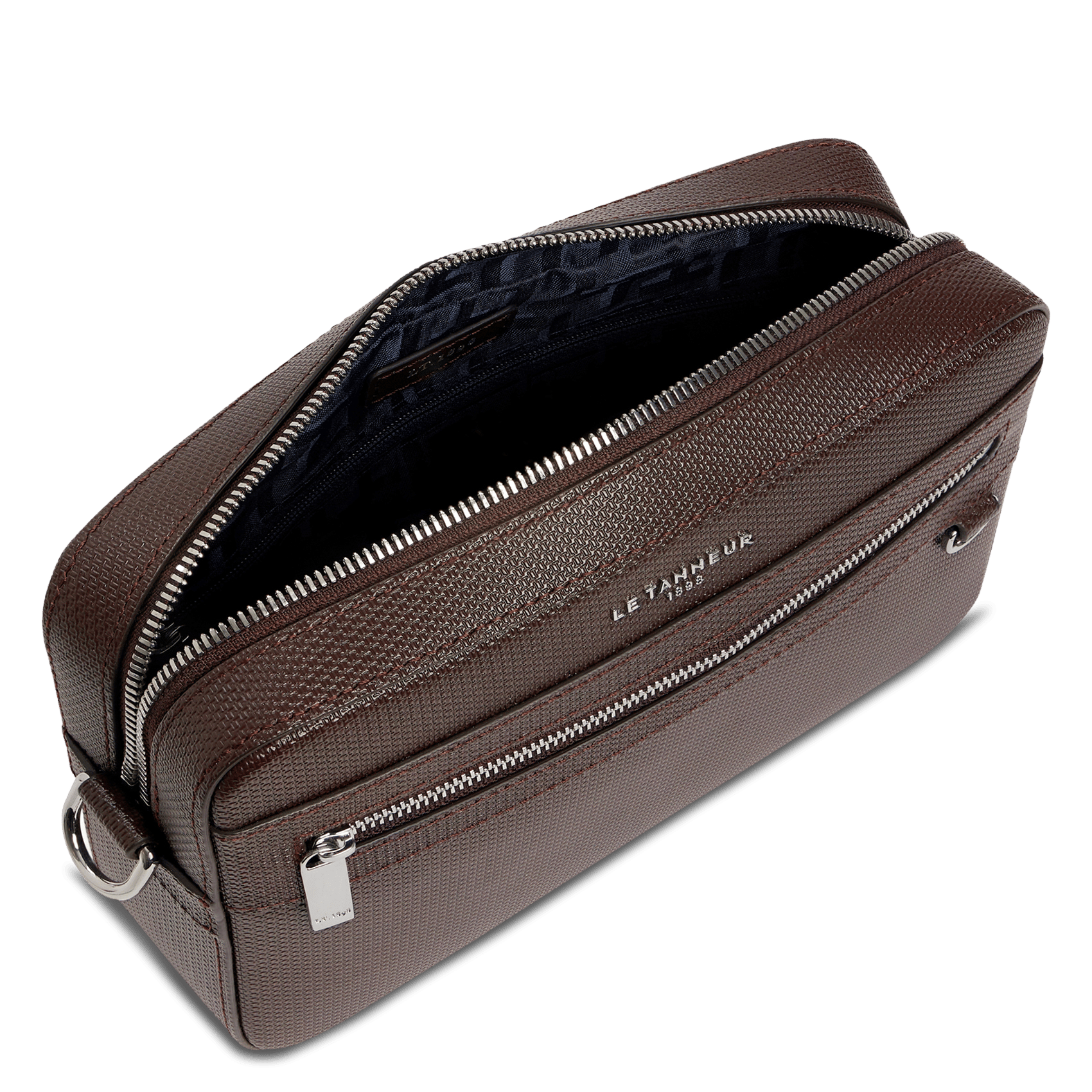 Petit sac bandoulière en cuir  | Marron LE TANNEUR Homme