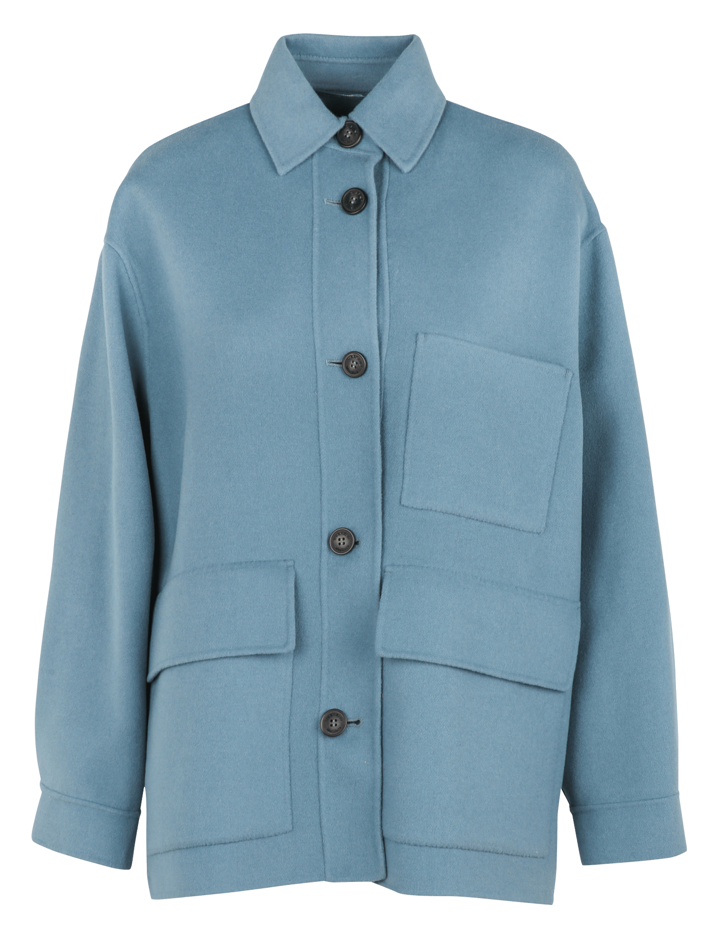 Jacke aus Wollmix mit klassischem Kragen MAX MARA WEEK END Blau
