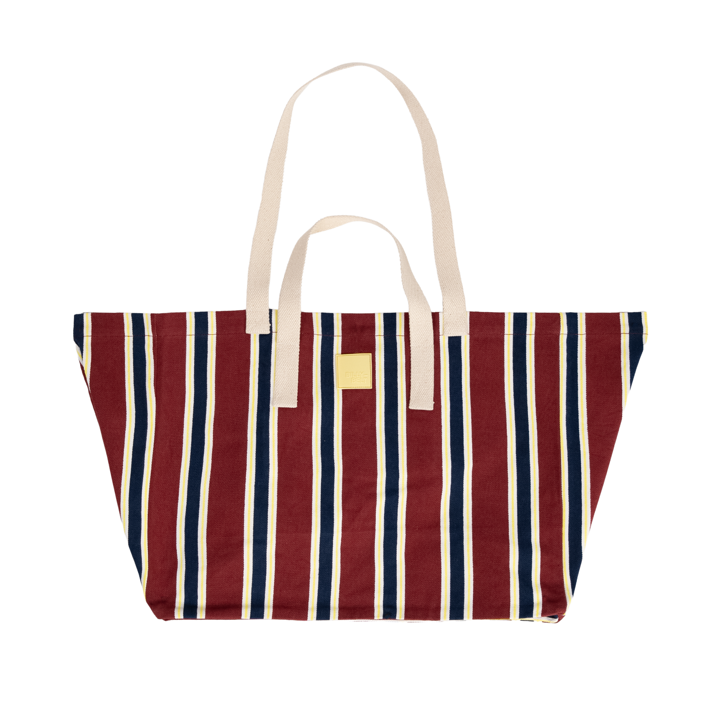 Organic cotton tote bag  Bordeaux et marine