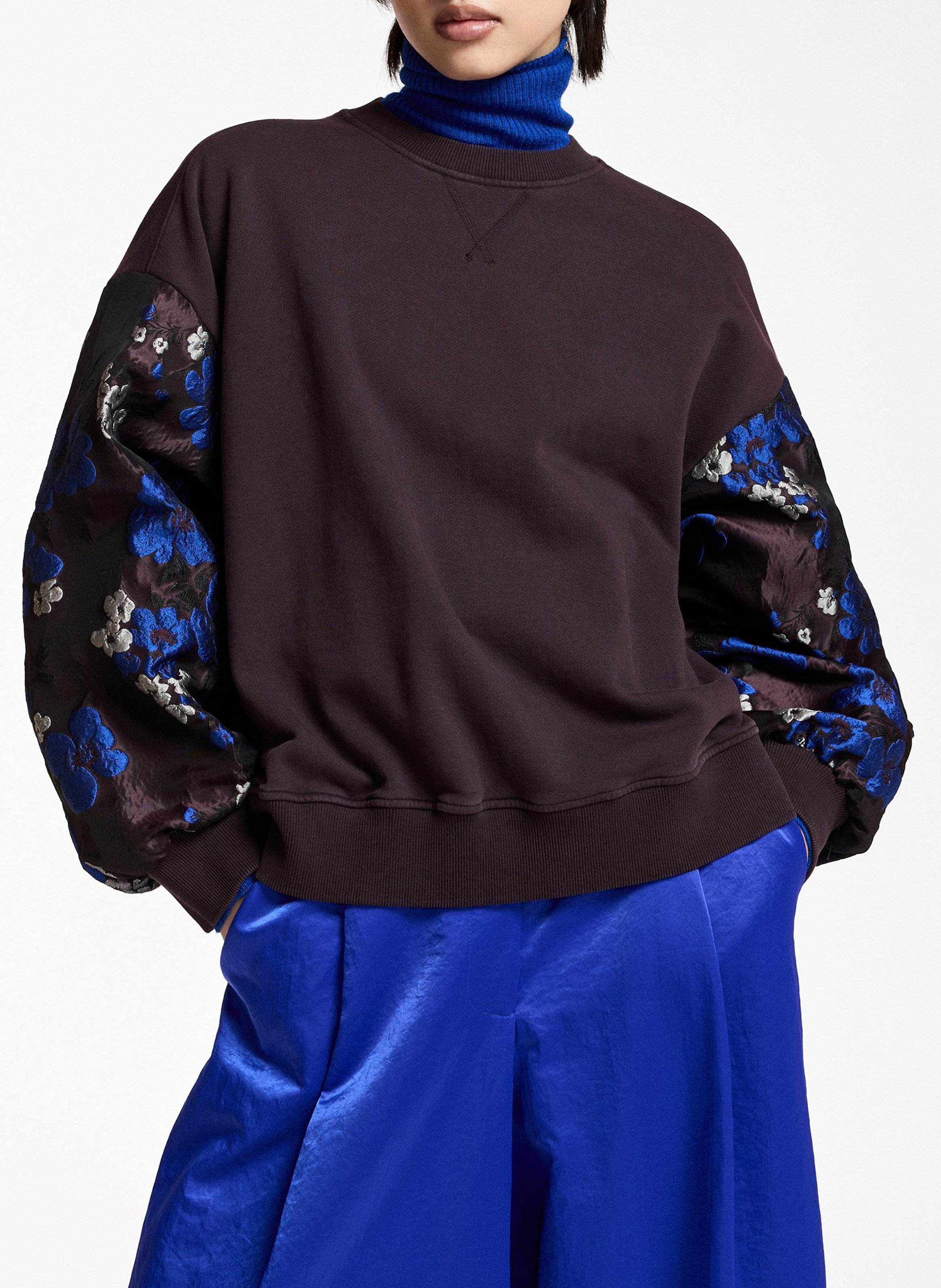 Baumwoll-Sweatshirt mit Rundhalsausschnitt ESSENTIEL ANTWERP Rot