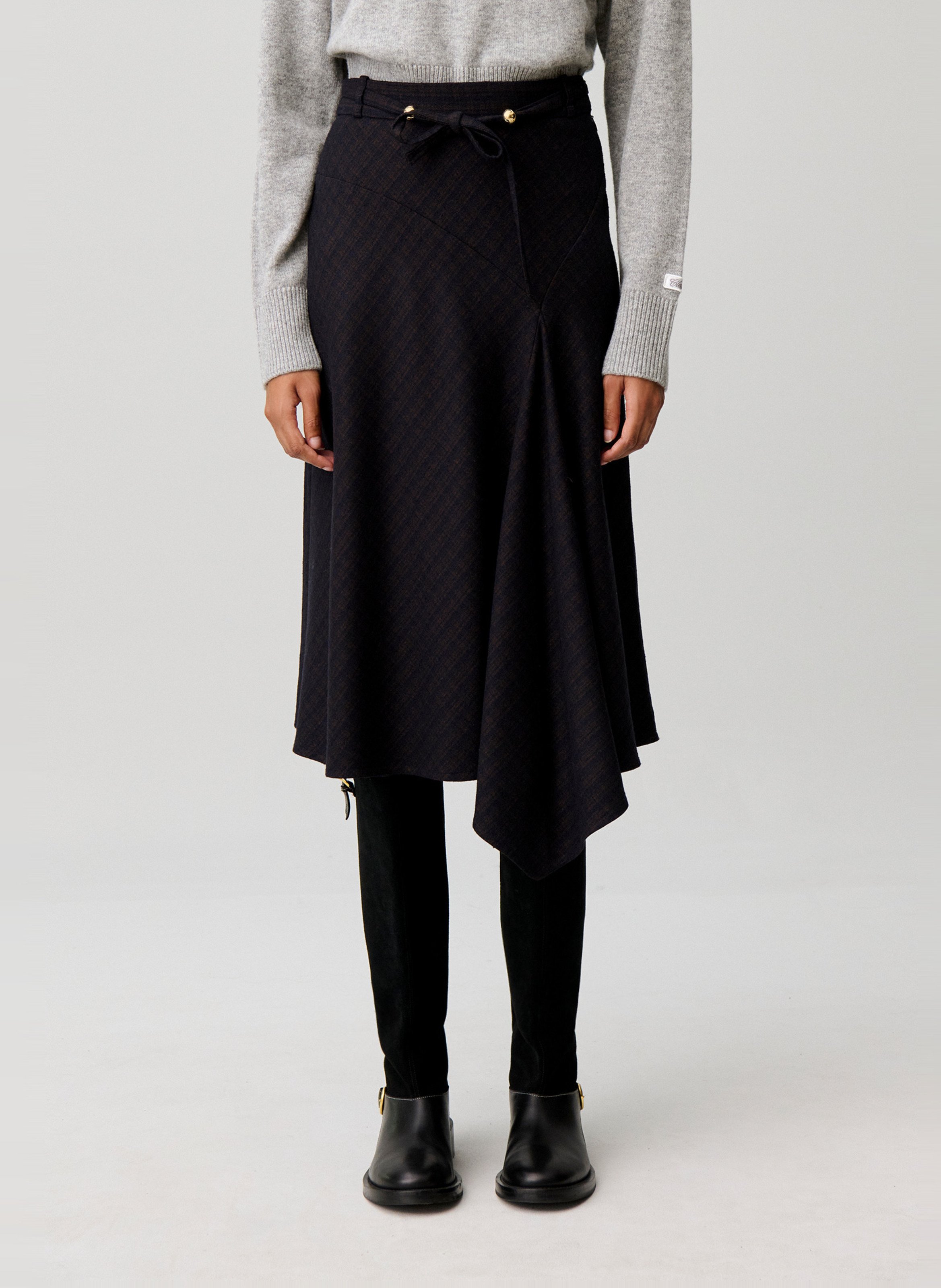 Ausgestellter Midirock mit Print CLAUDIE PIERLOT Mehrfarbig