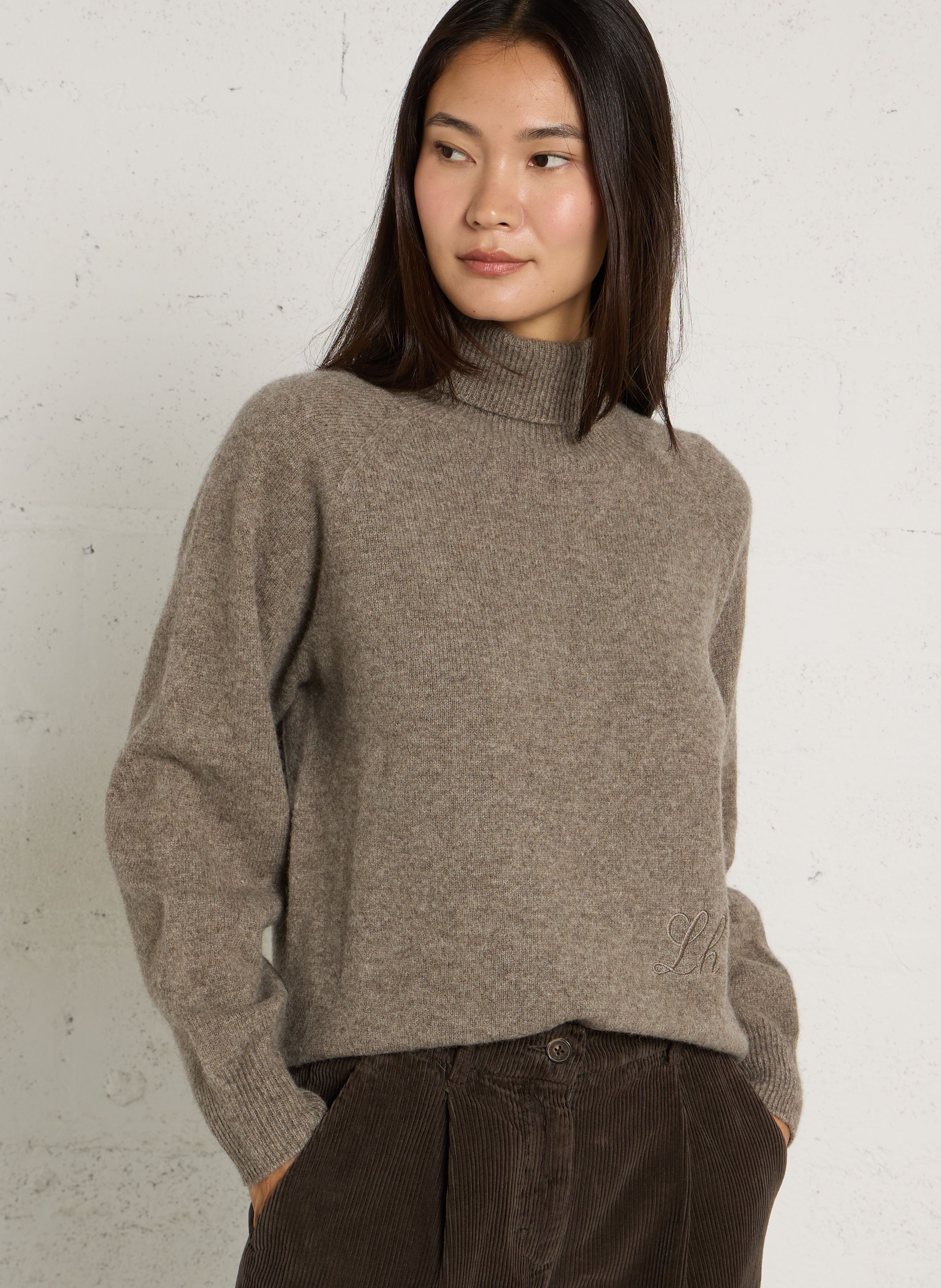Straight wool turtleneck sweater LEON & HARPER