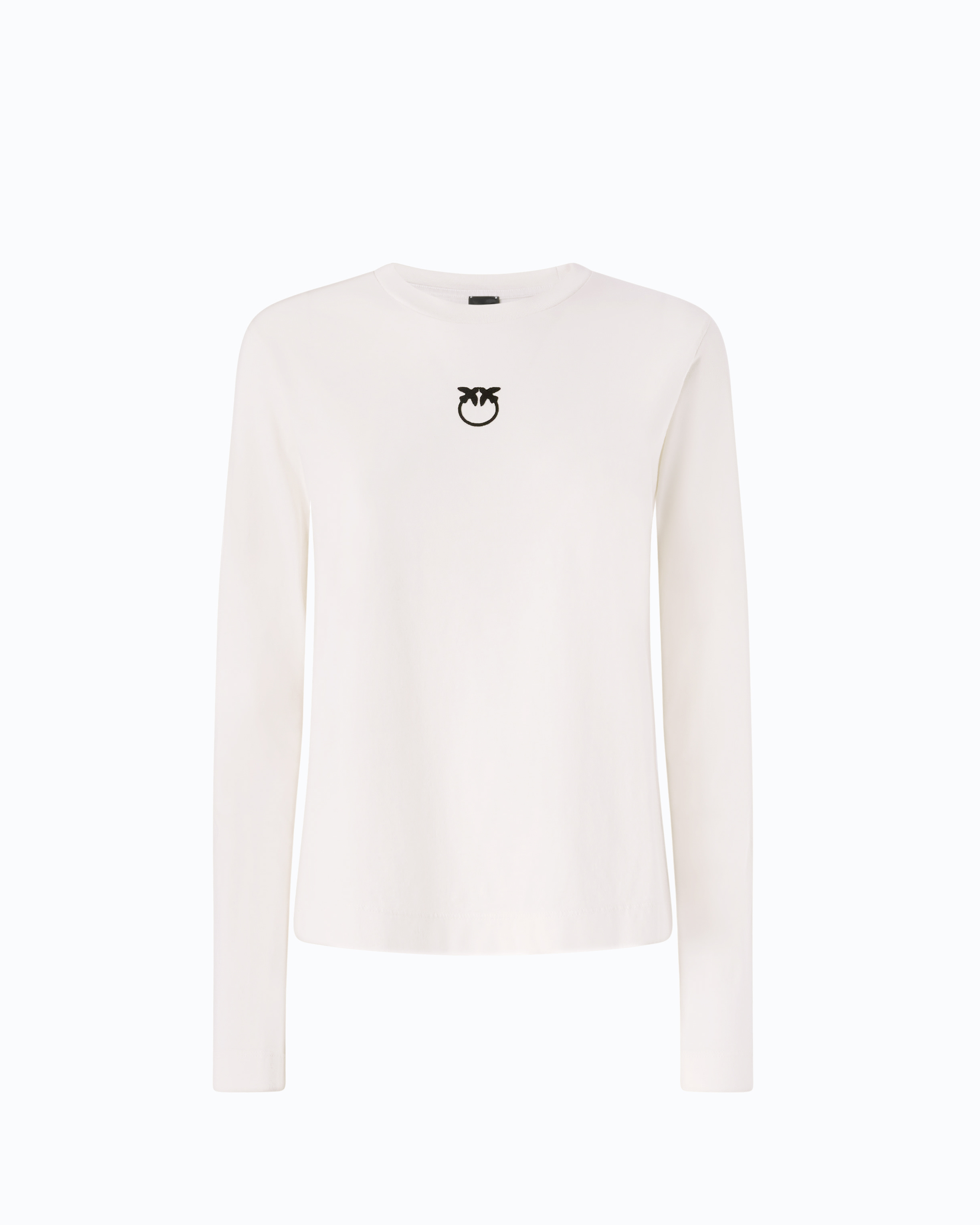 T-shirt with love birds logo PINKO Beige