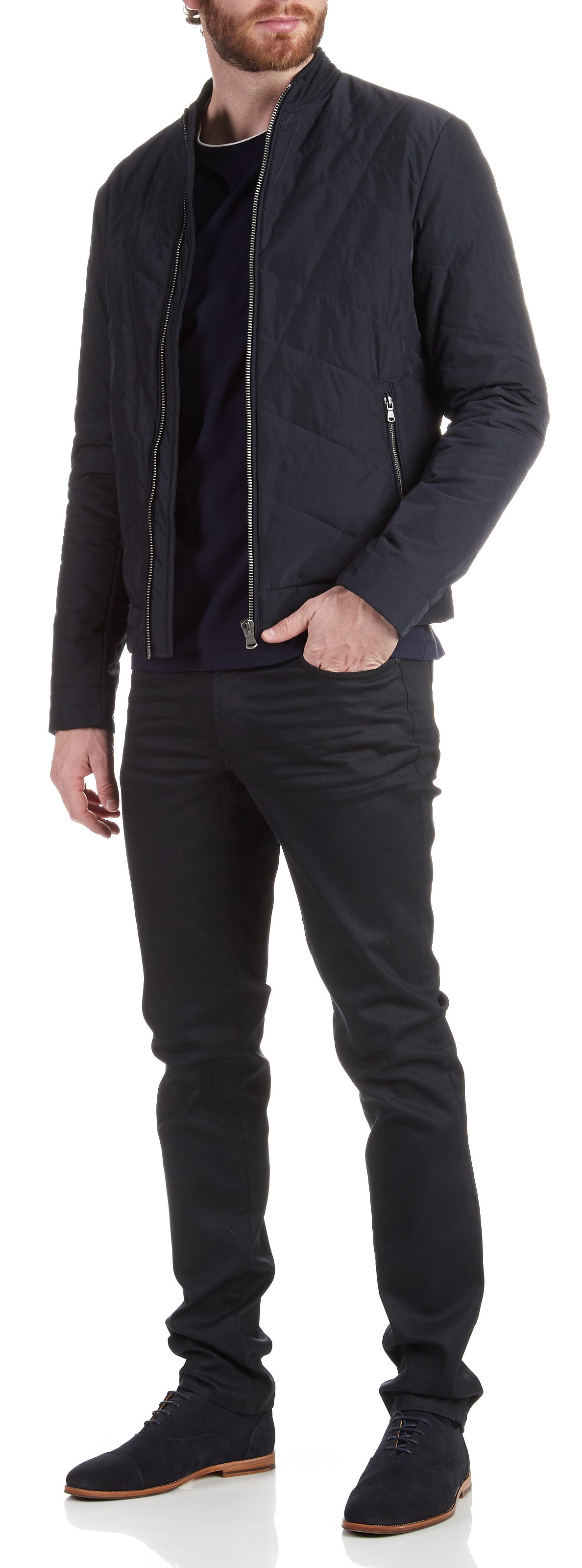 Coated slim jeans IKKS Blue