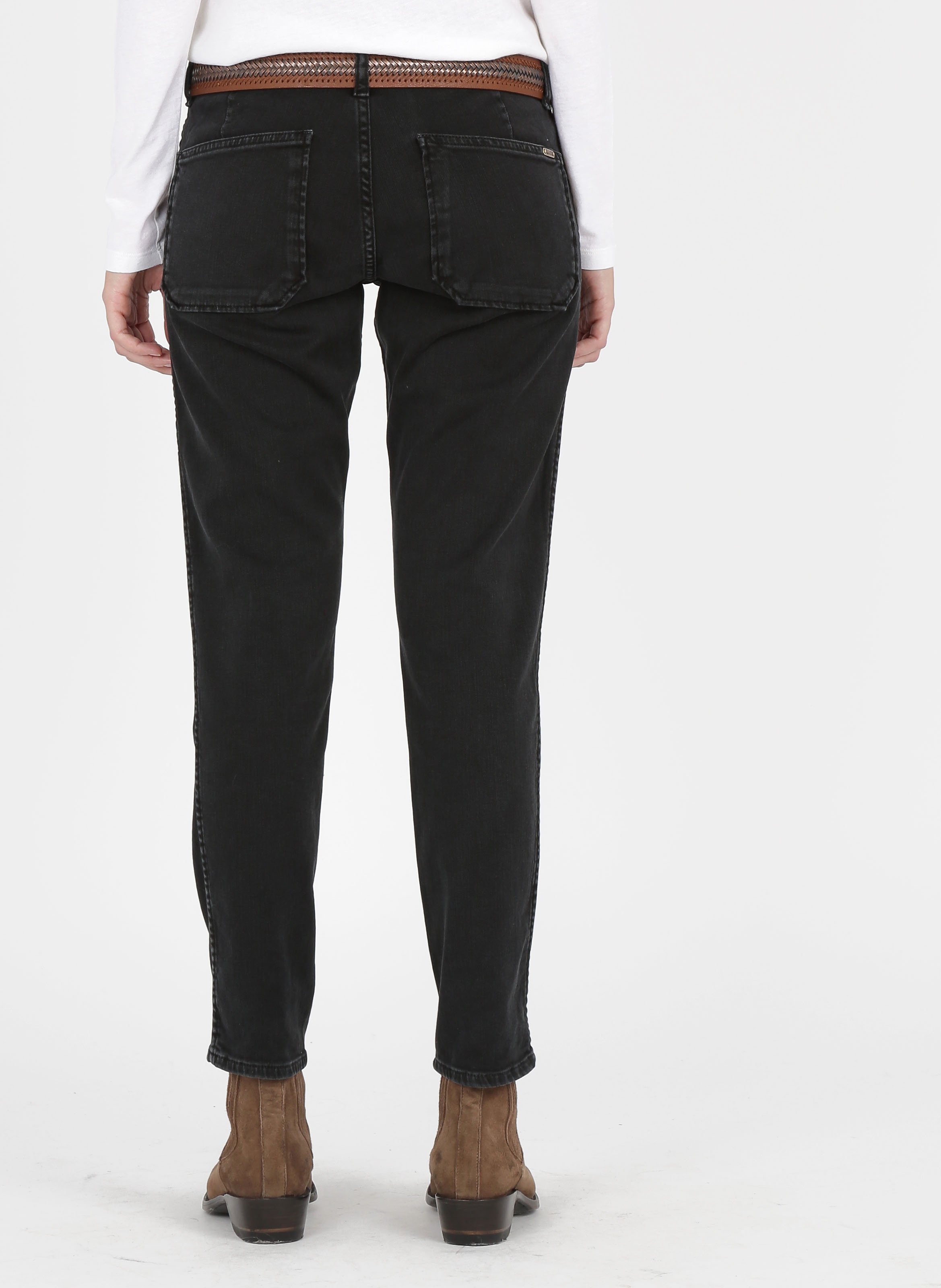 Vaquero slim de mezcla de algodón ACQUAVERDE Negro