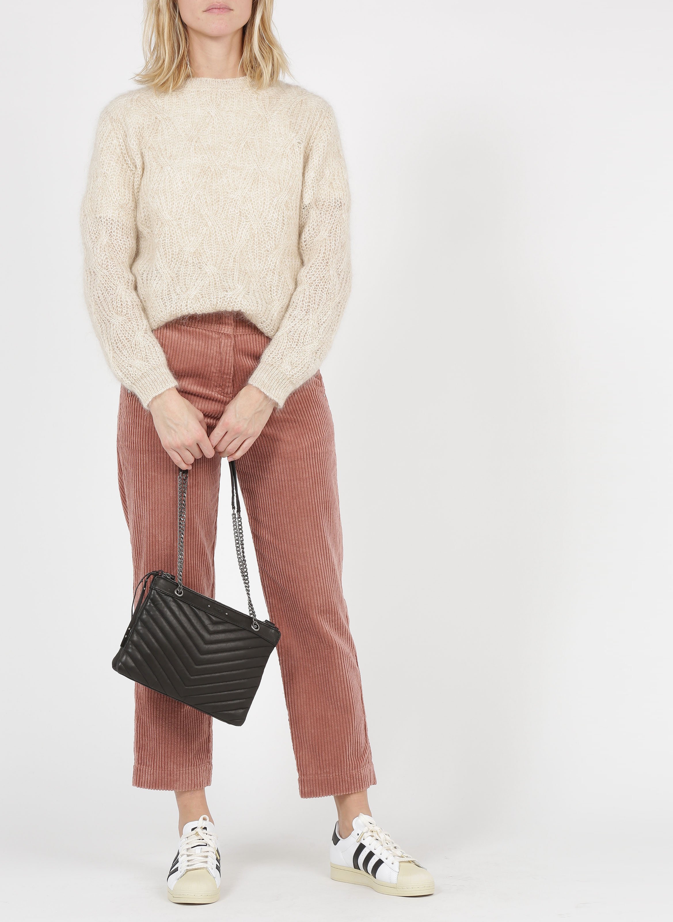 Quilted leather bag IKKS Black