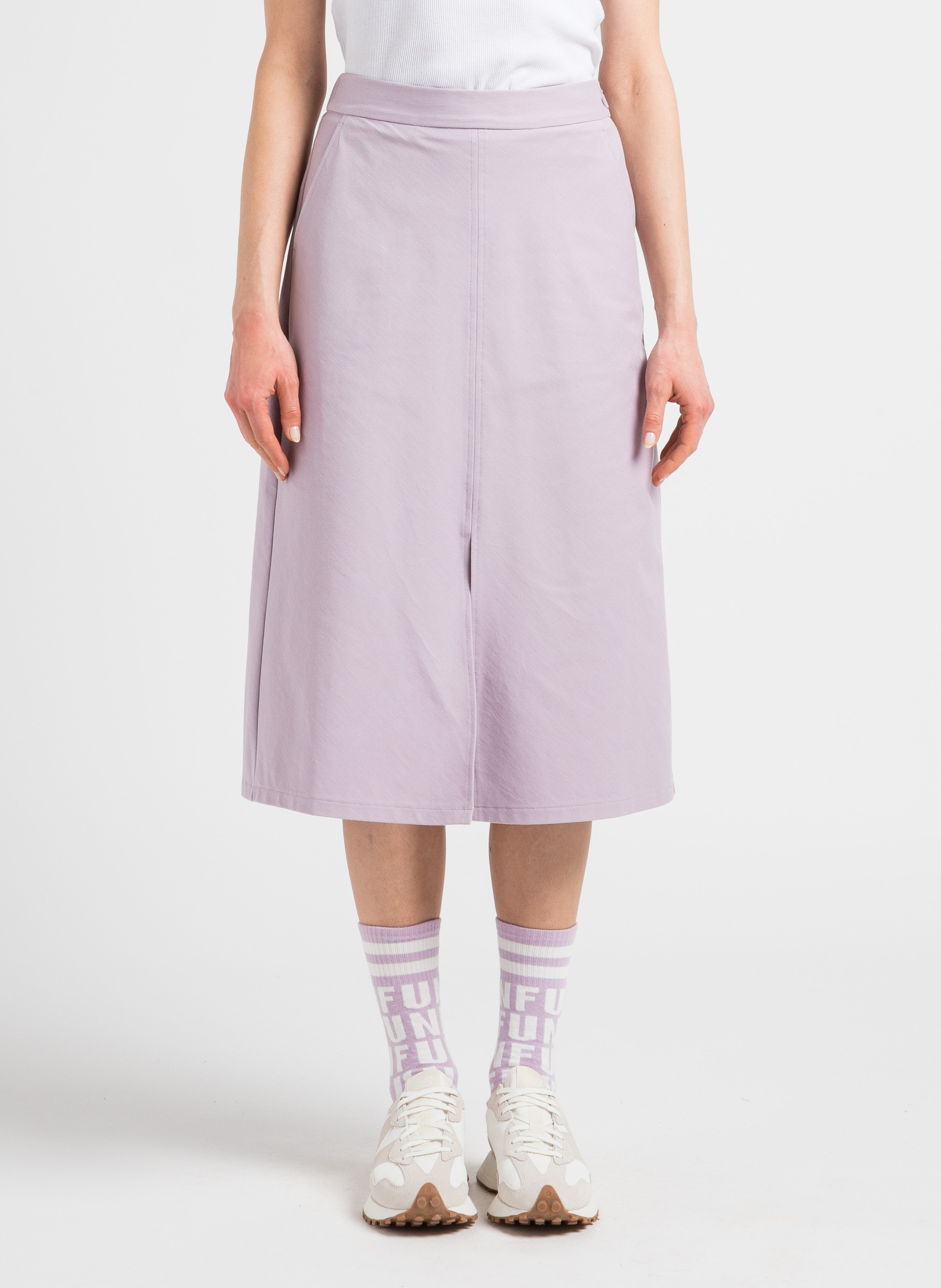 Jupe midi en coton stretch MAX MARA LEISURE Violet