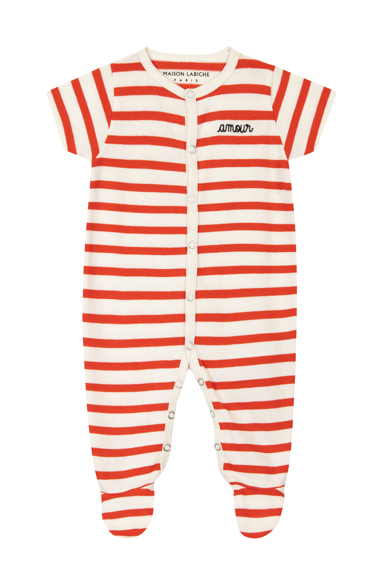 Striped cotton pajamas MAISON LABICHE White