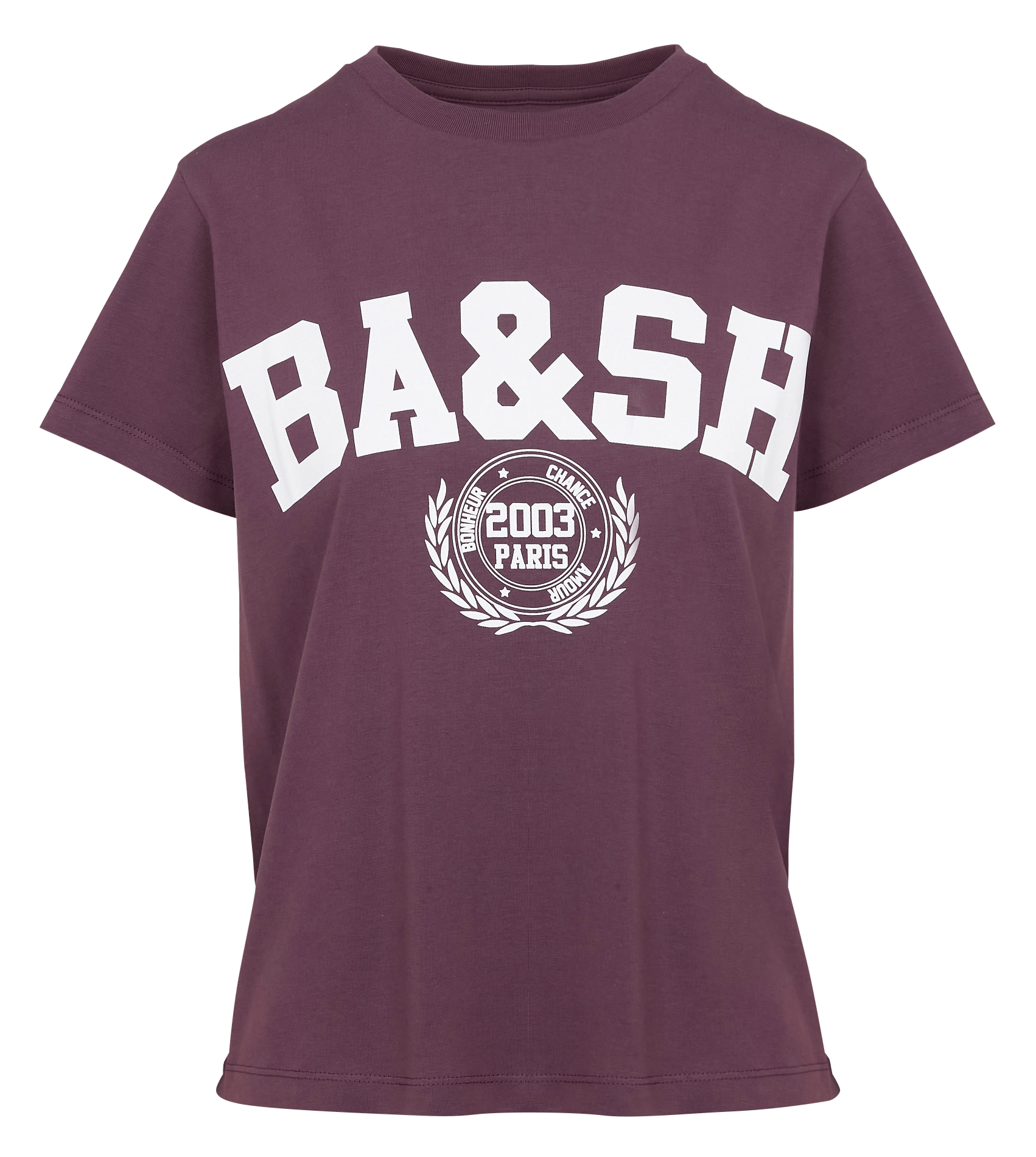 Tee-shirt col rond en coton BA&SH