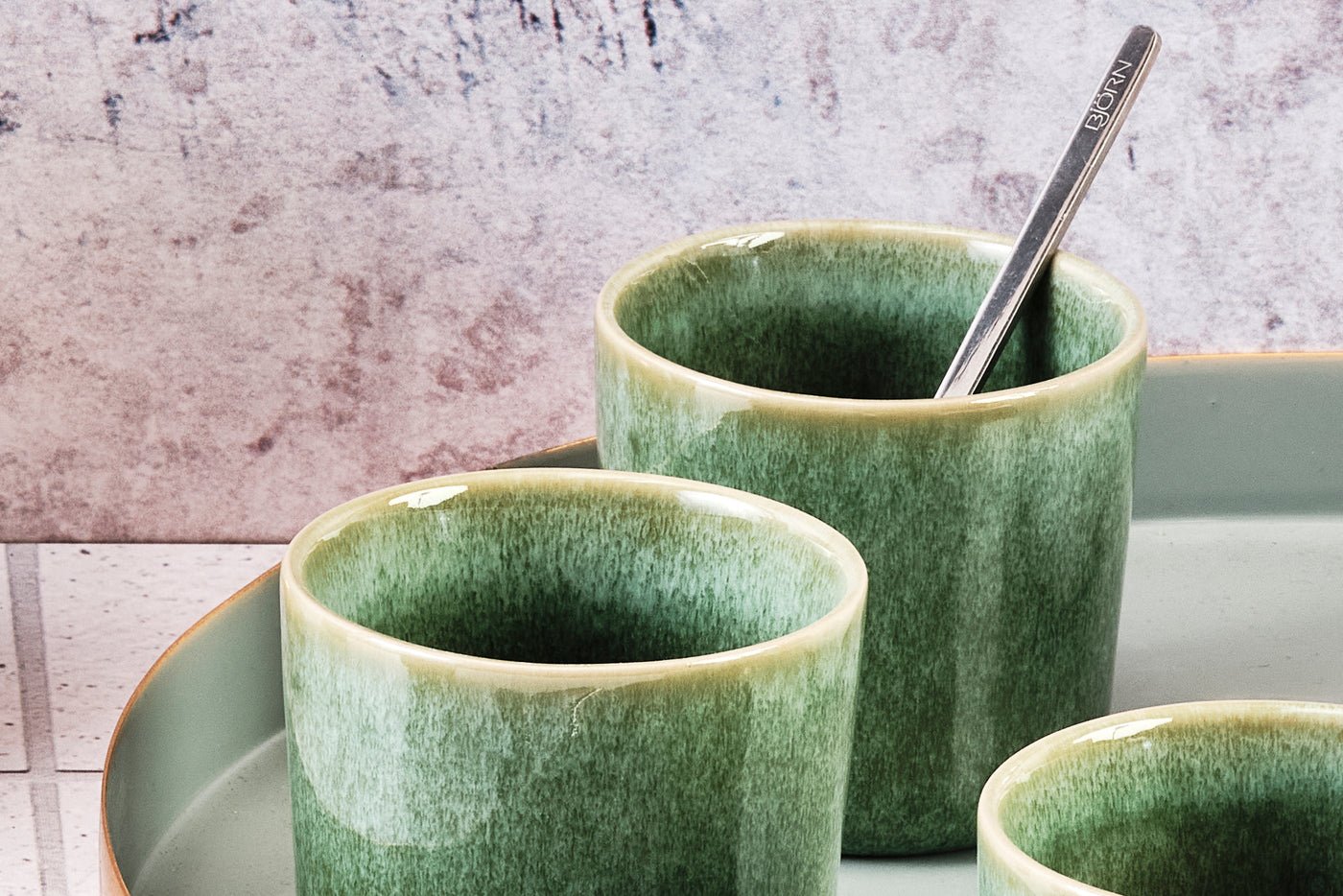 MAGMA - 6-piece mug set BJORN Green
