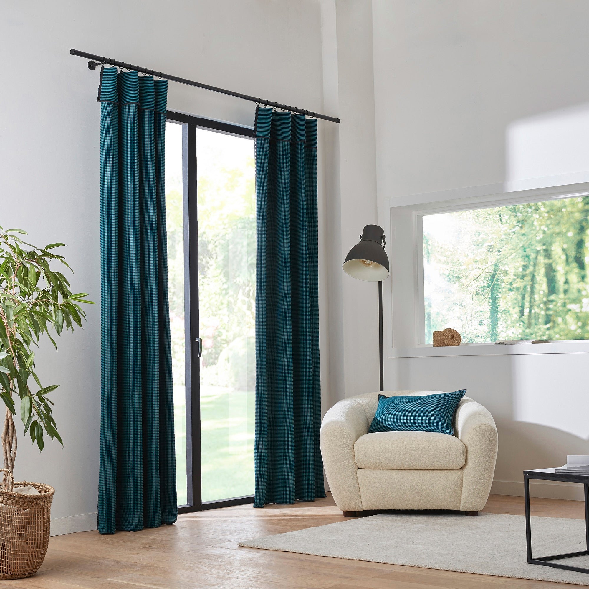 DONNIE - Panel curtain MADURA Blue