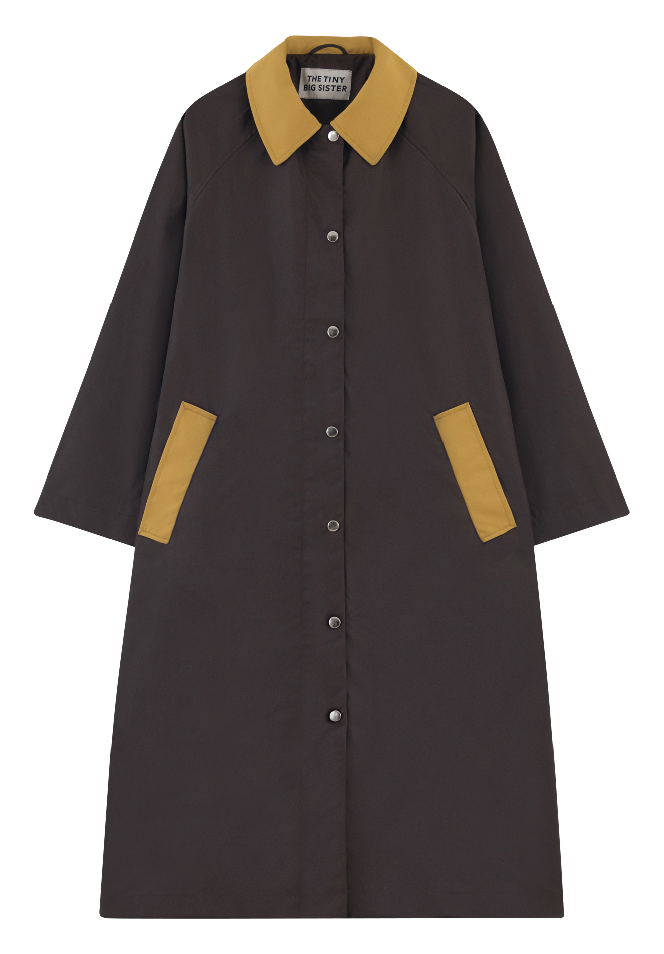 Long trench coat THE TINY BIG SISTER Black