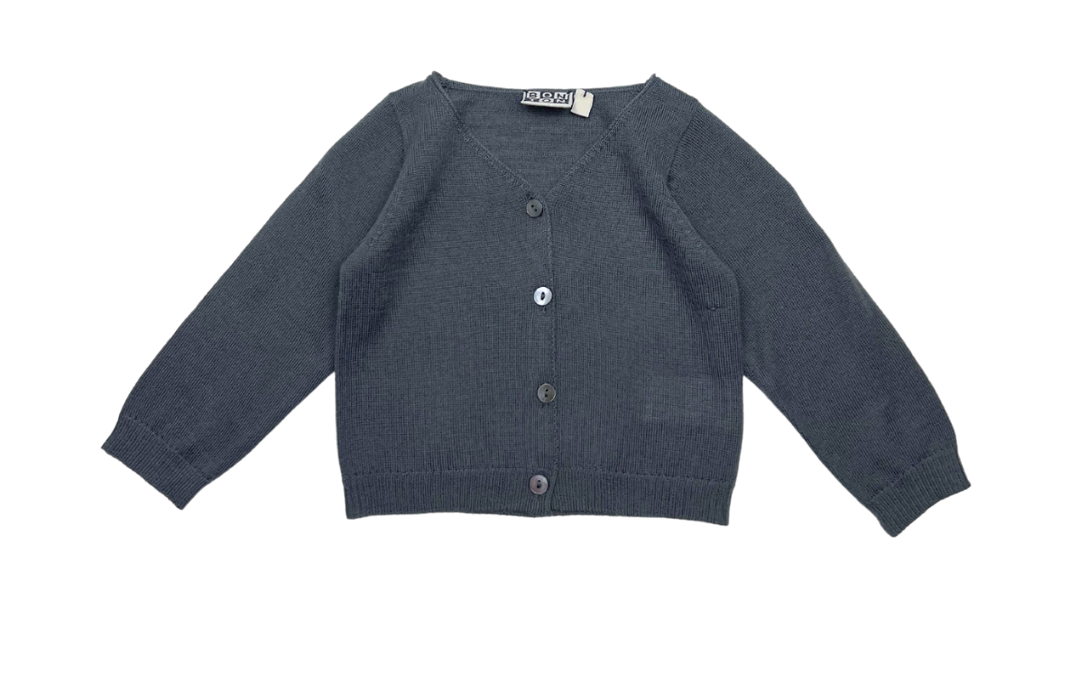 Grey baby cardigan - 18 months BONTON - Seconde Main Grey