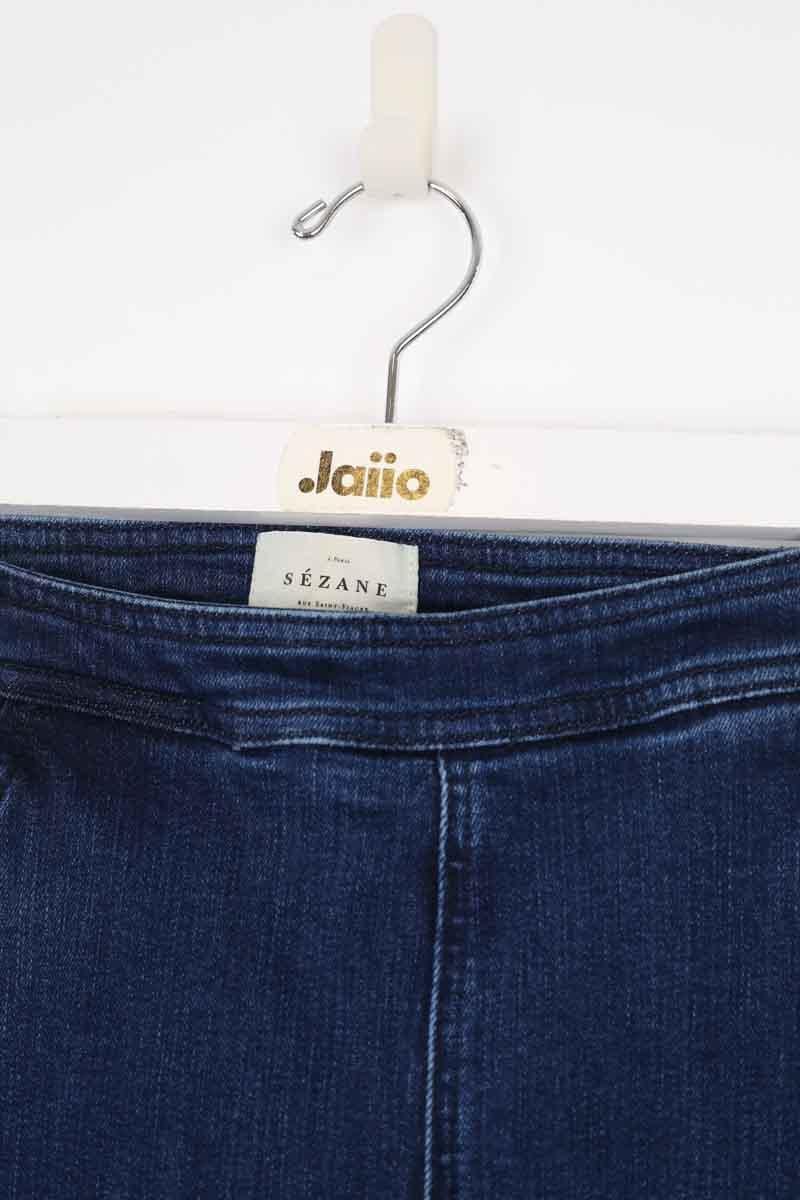 Cotton skinny jeans SEZANE - Seconde main Blue