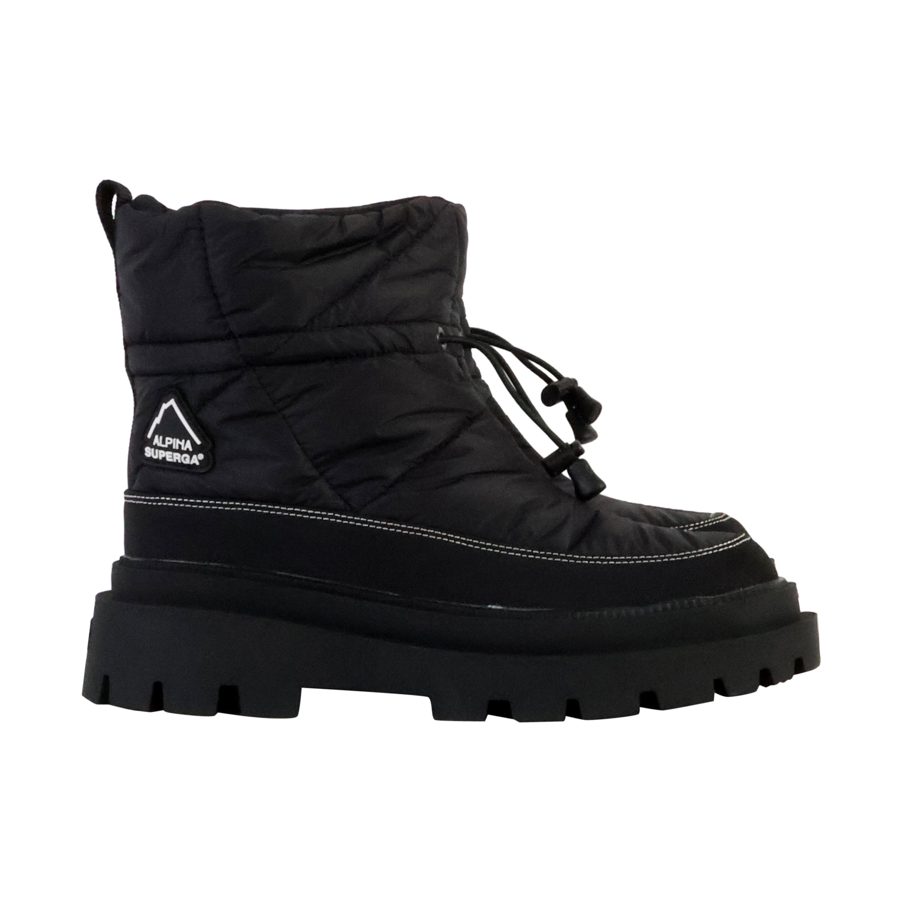 Superga Alpina Apex Padded Lace-Up Bootie SUPERGA Black
