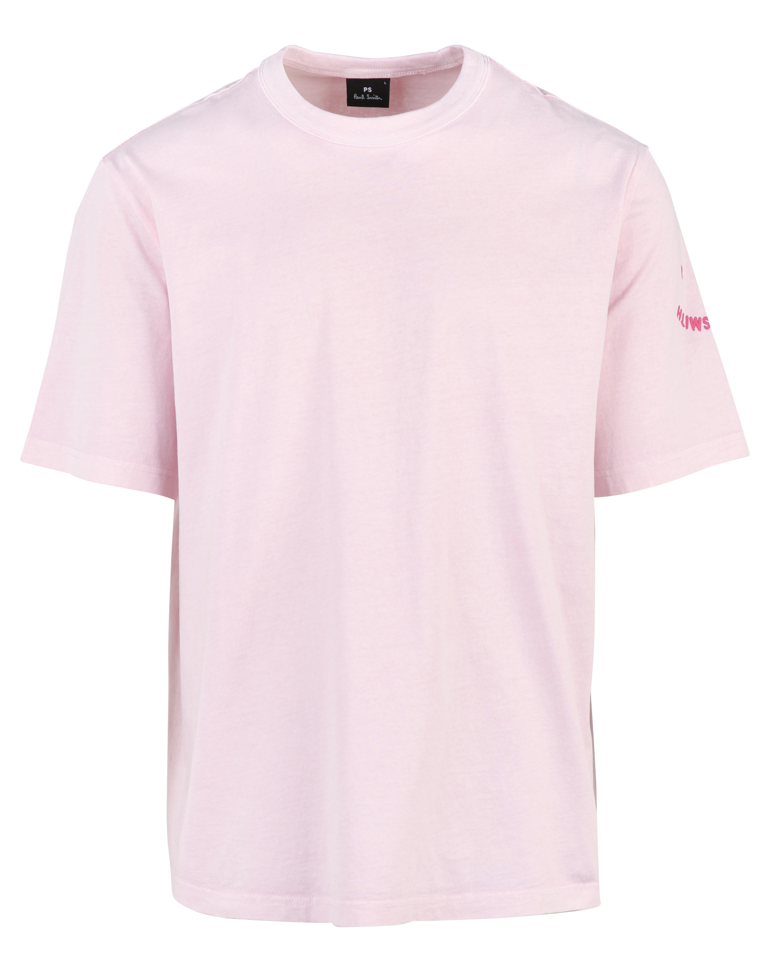 Loose-fit round-neck organic cotton T-shirt PAUL SMITH Pink