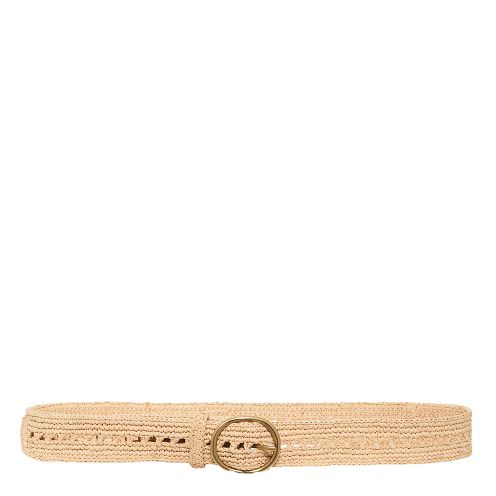 Ceintuur van raffia PABLO Beige