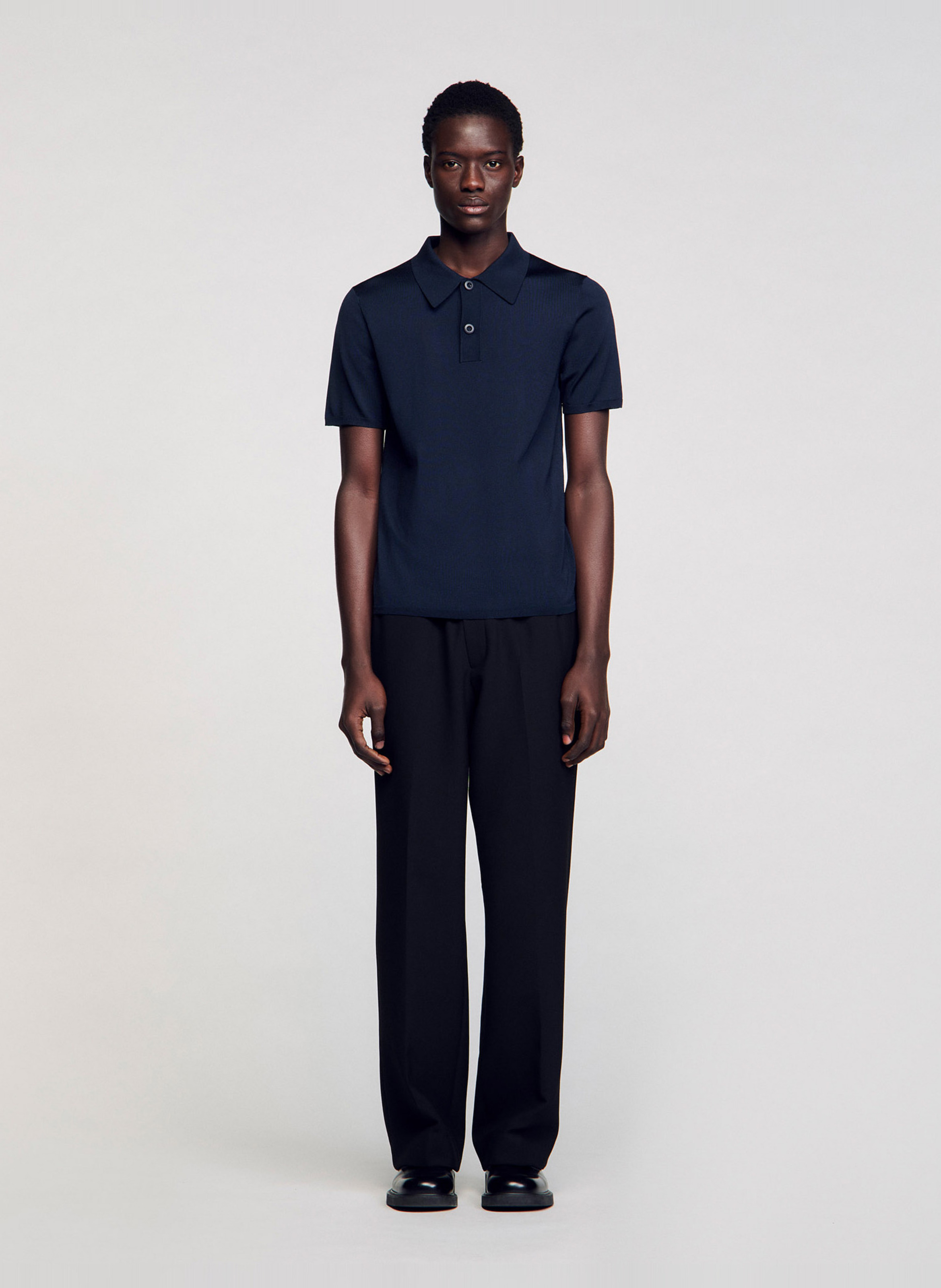 Polo regular fit  SANDRO Bleu