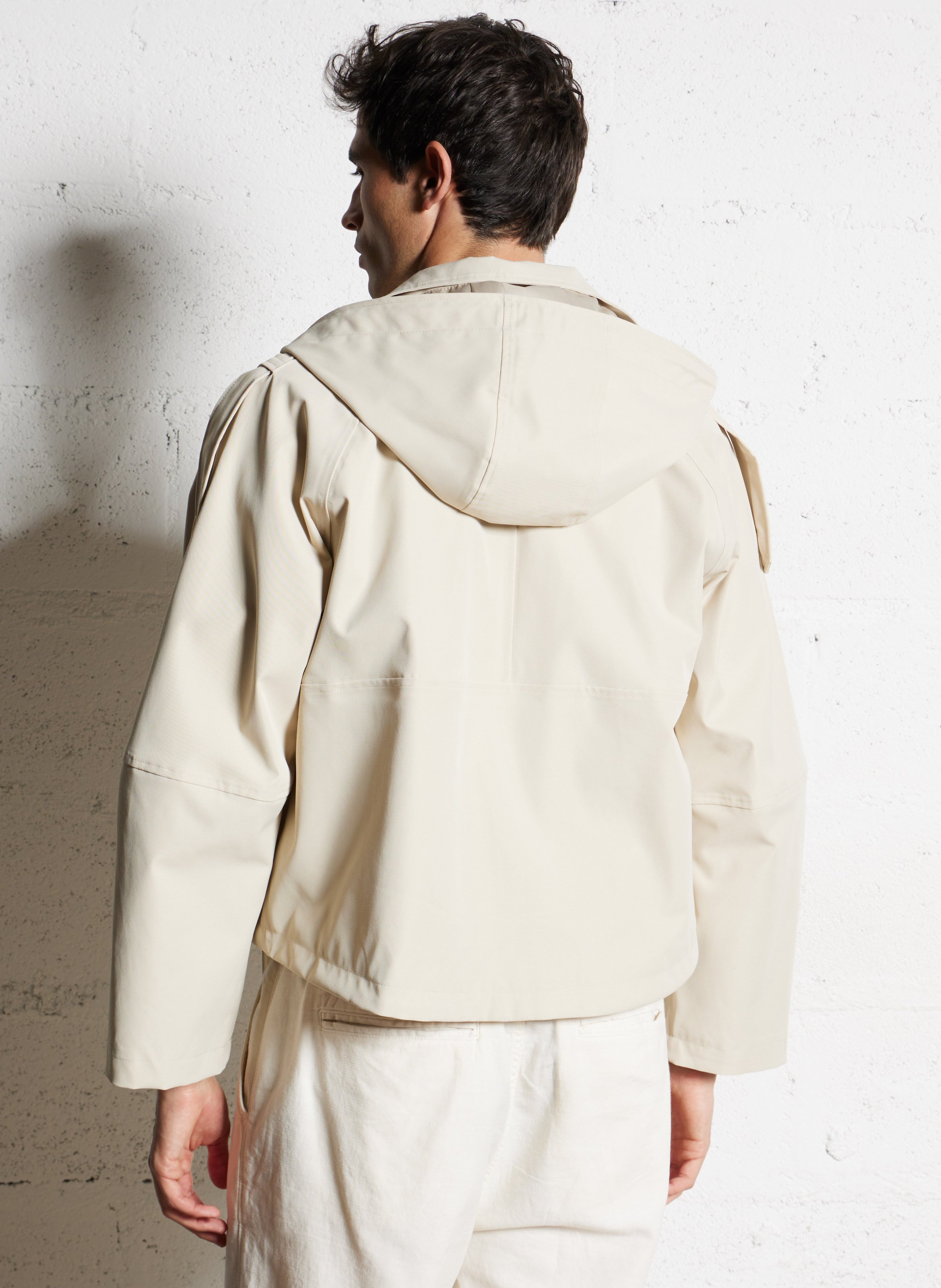 Korte trenchcoat met kraag FLOTTE Beige