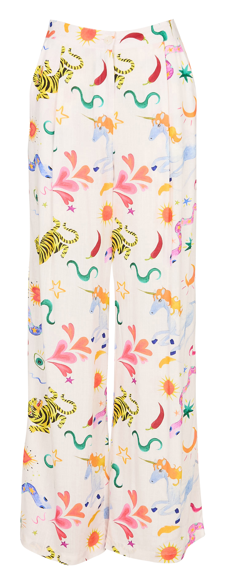 Norton printed straight trousers LA PETITE ETOILE Multicolored