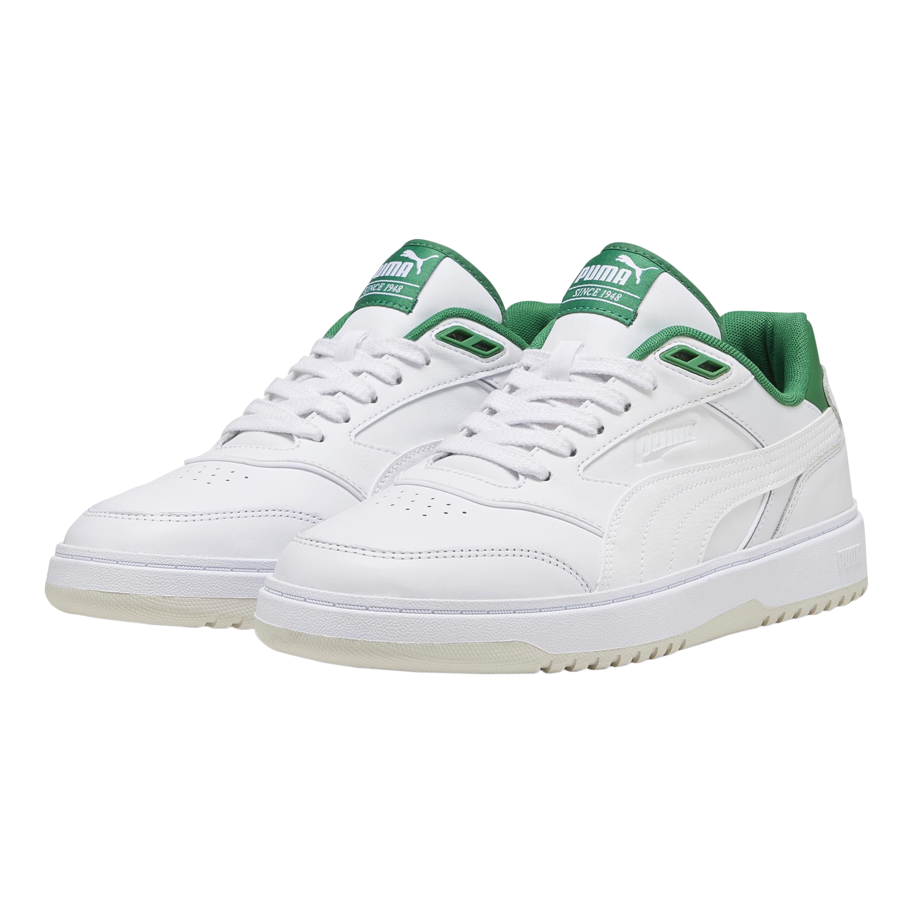 Low leather basketball sneaker doublecourt PUMA White