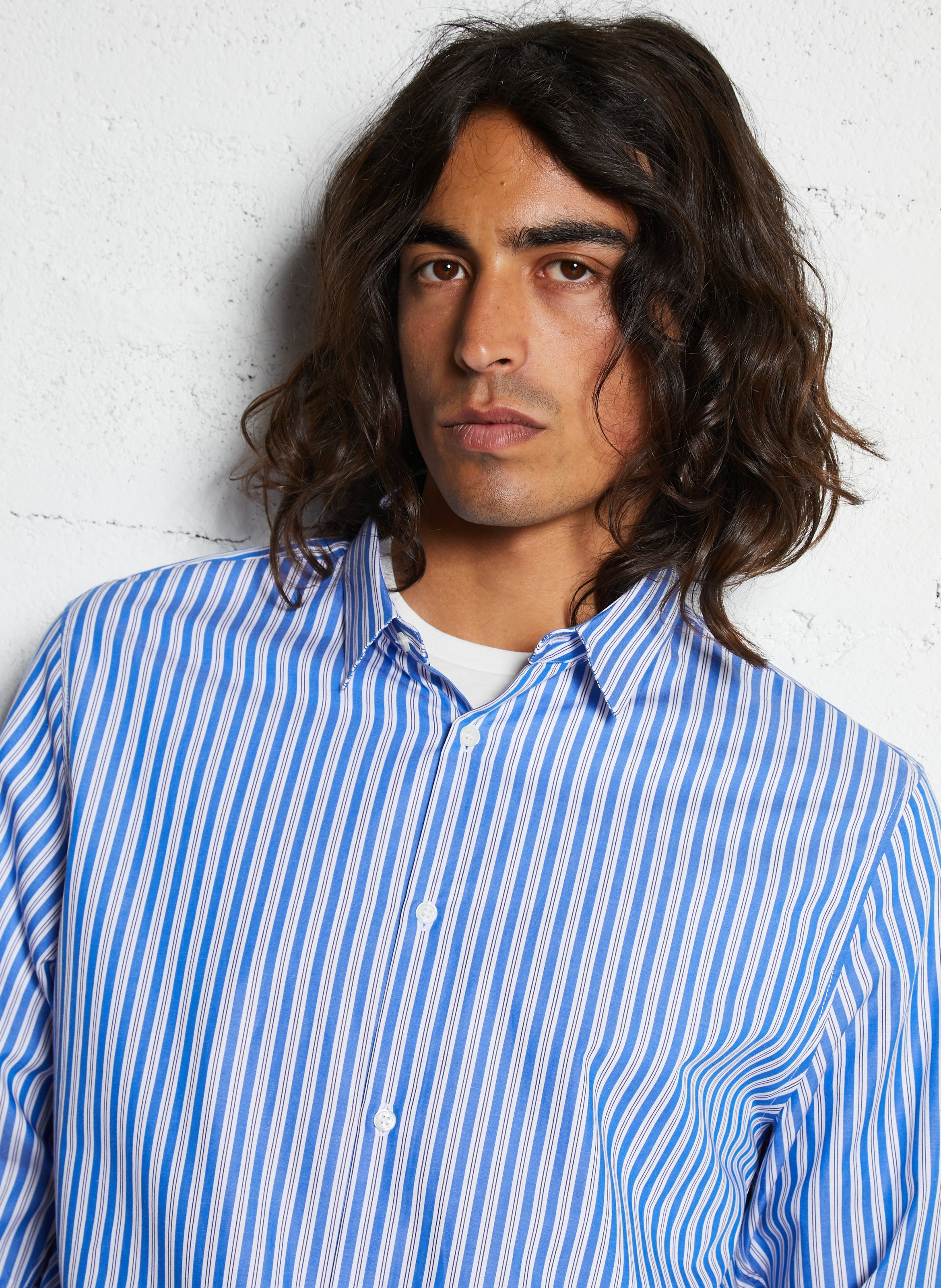 Chemise regular-fit à rayures  IKKS Bleu