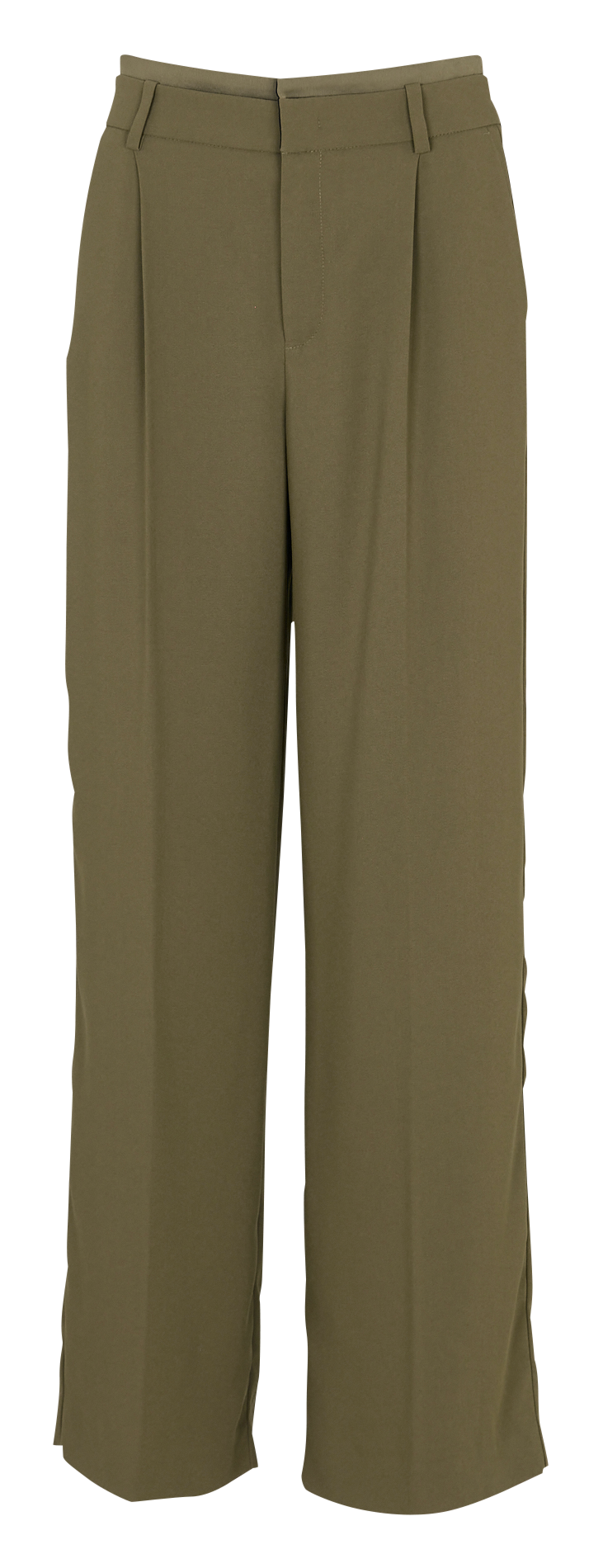 Pantalon droit taille haute IKKS Kaki