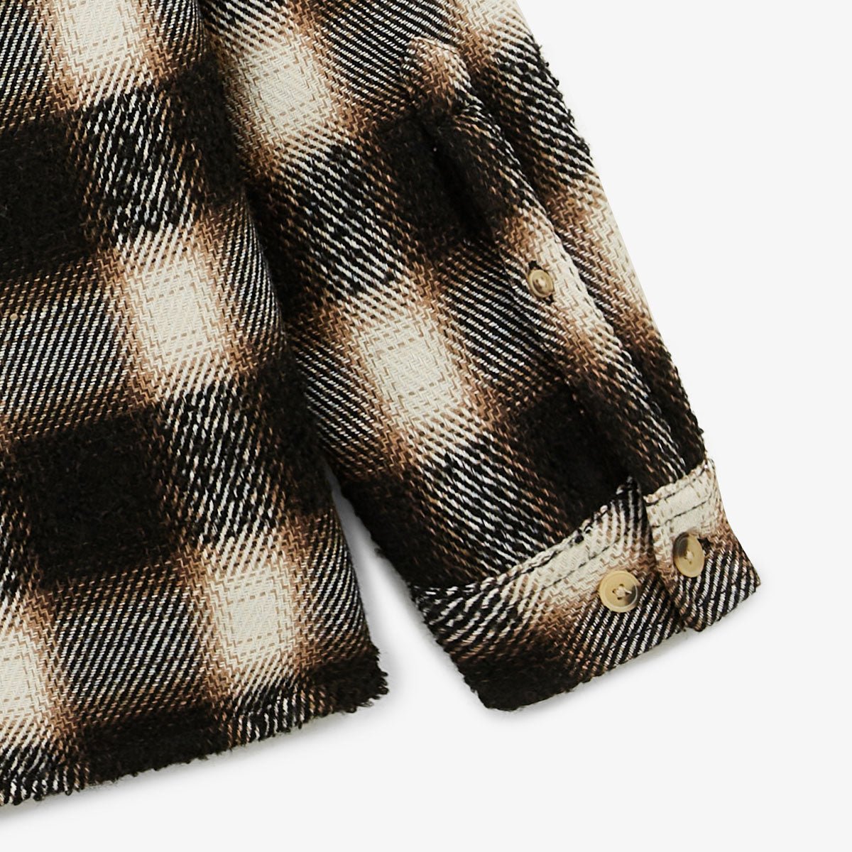 Checked overshirt SERGE BLANCO Black