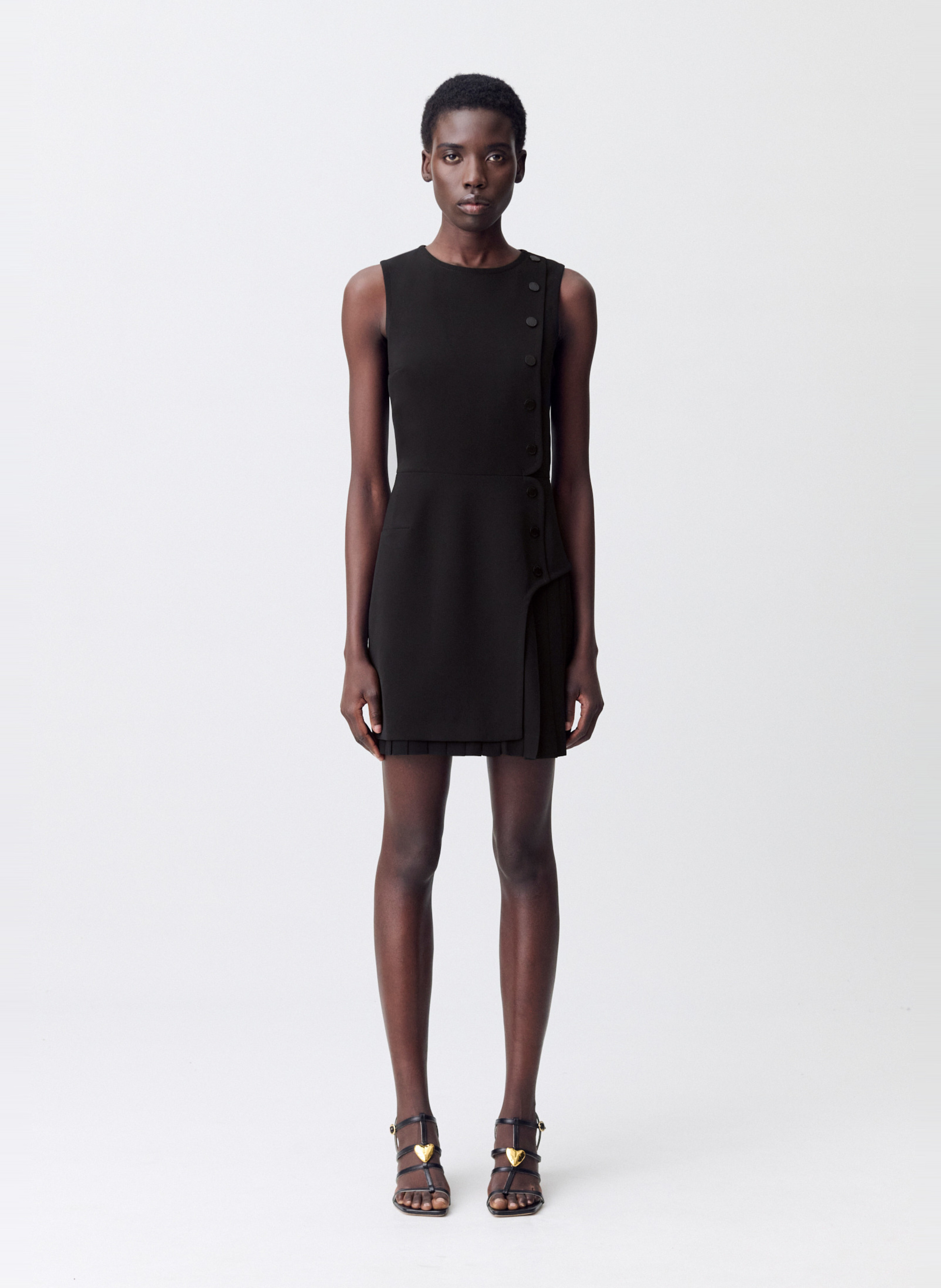 Robe courte col rond  CLAUDIE PIERLOT Noir