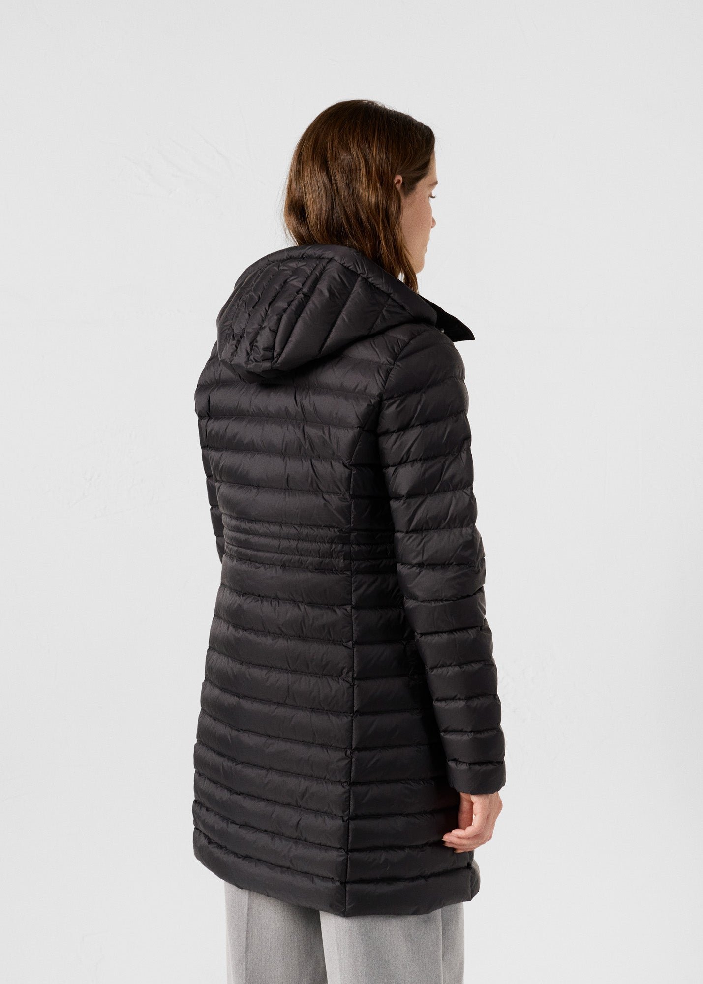 Long hooded puffer coat vero 2.0 JOTT Black