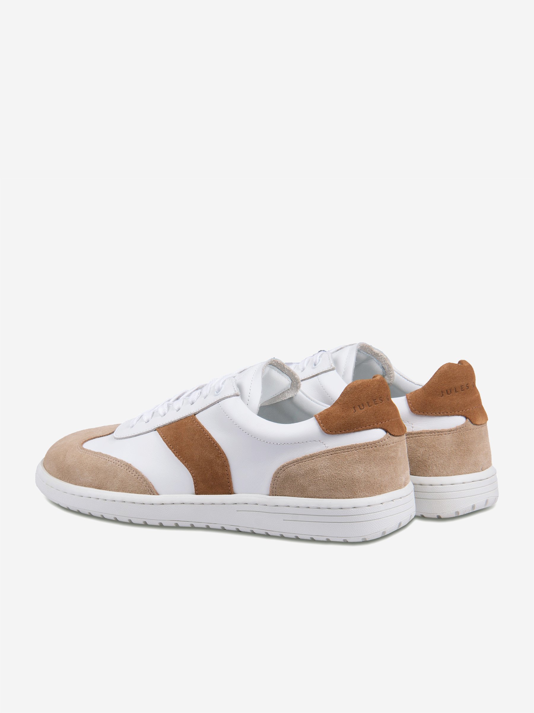 Smooth leather Lucas tennis shoes JULES & JENN White