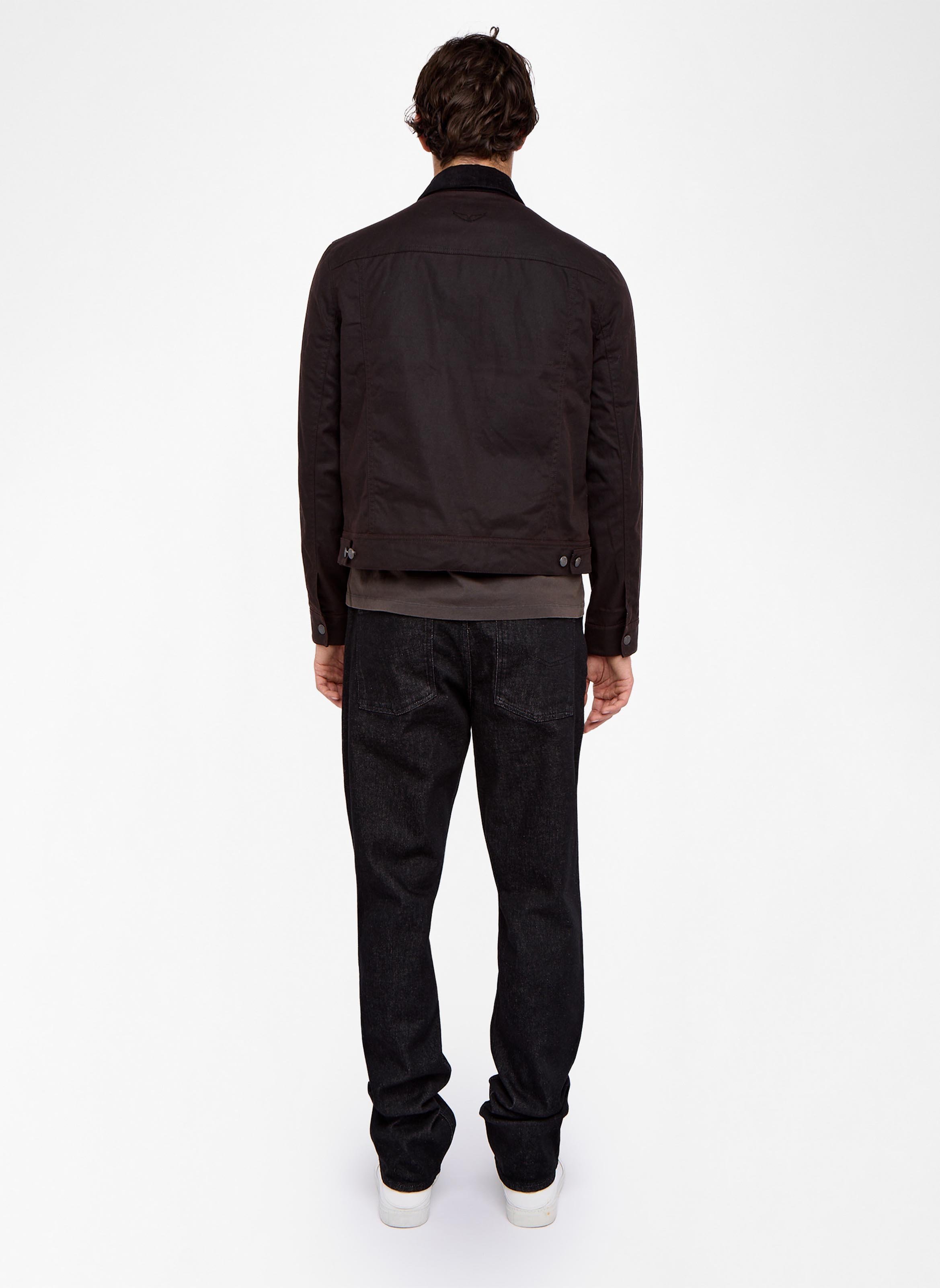 Cotton jacket with classic collar ZADIG&VOLTAIRE Brown