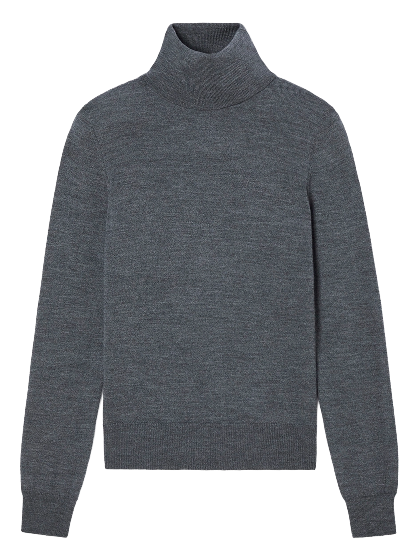 Pull moulant col roulé en laine TARA JARMON Gris