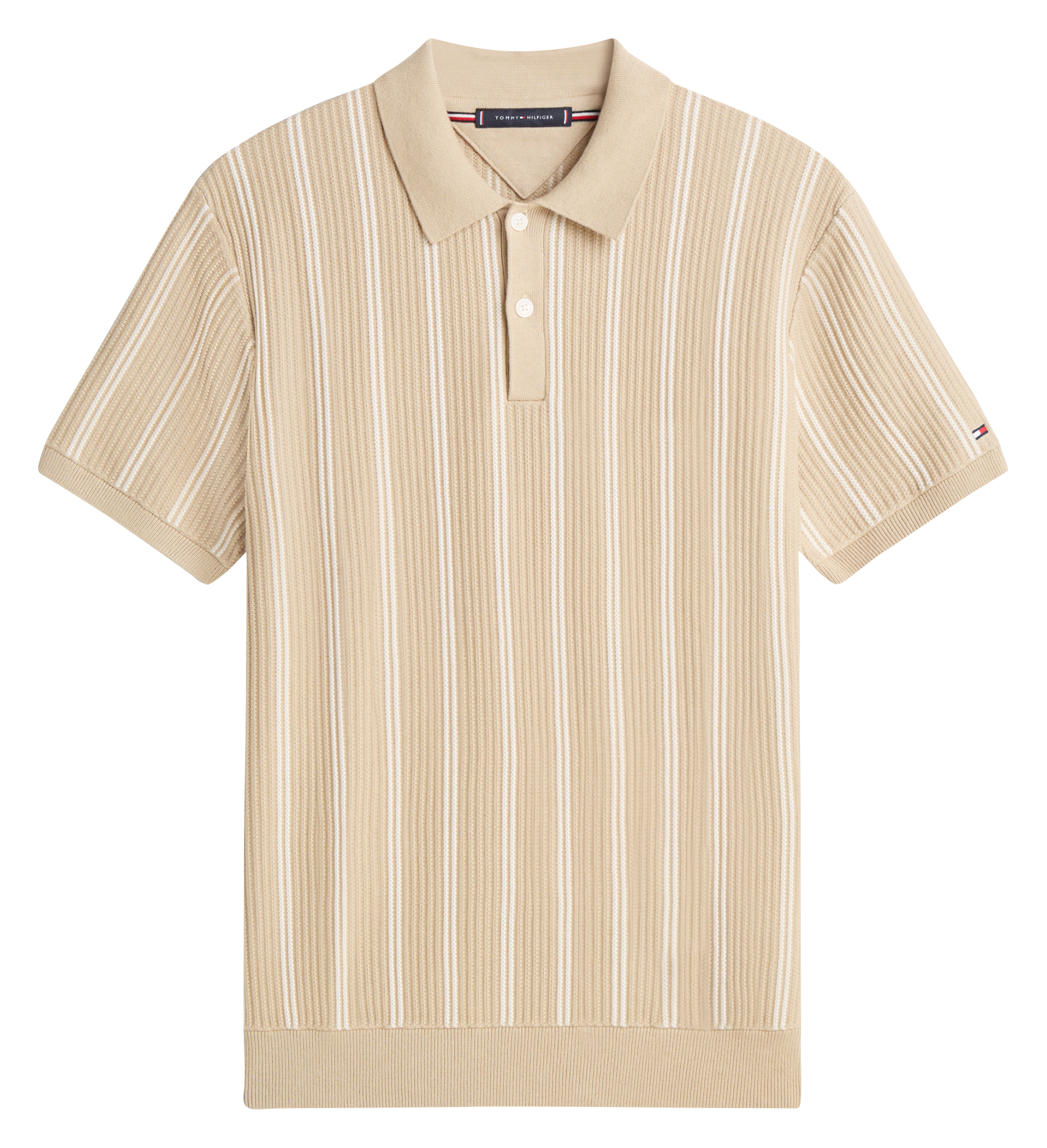 Poloshirt aus Bio-Baumwolle, Regular Fit TOMMY HILFIGER Khaki